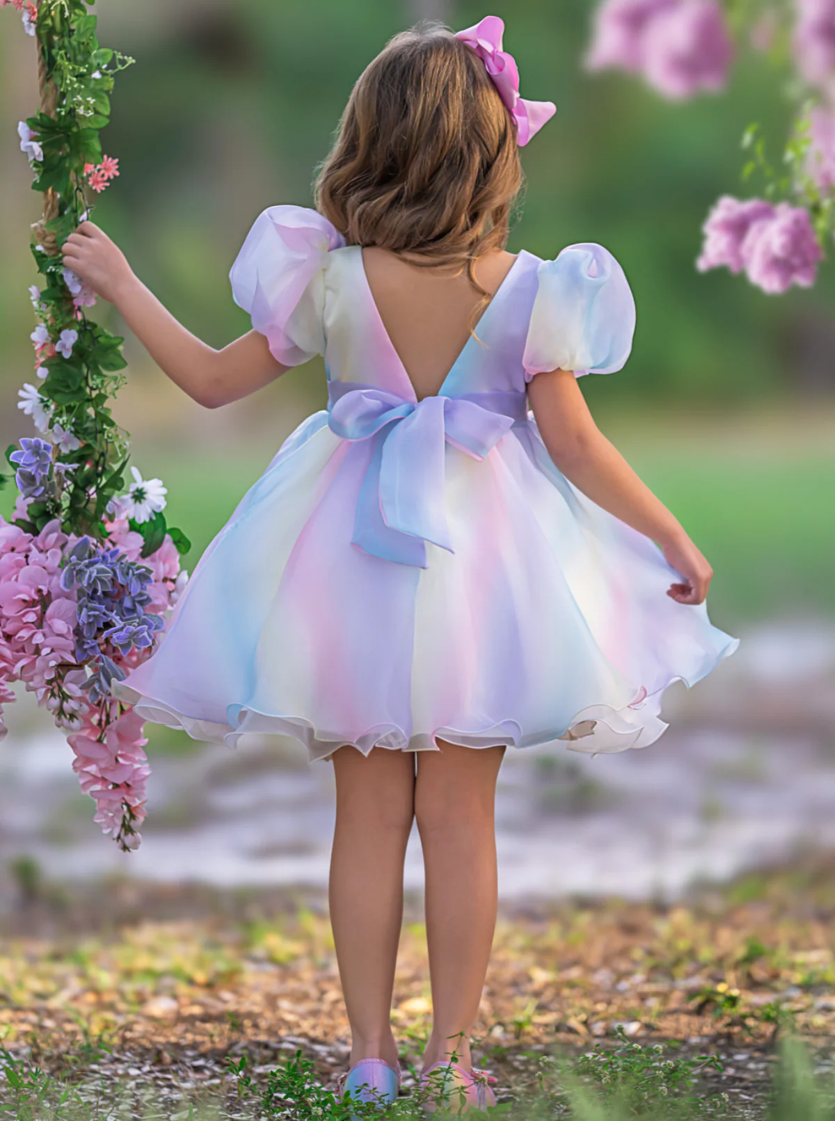 Fairy Dust Magic Pastel Puff Sleeve Dress - Image 4