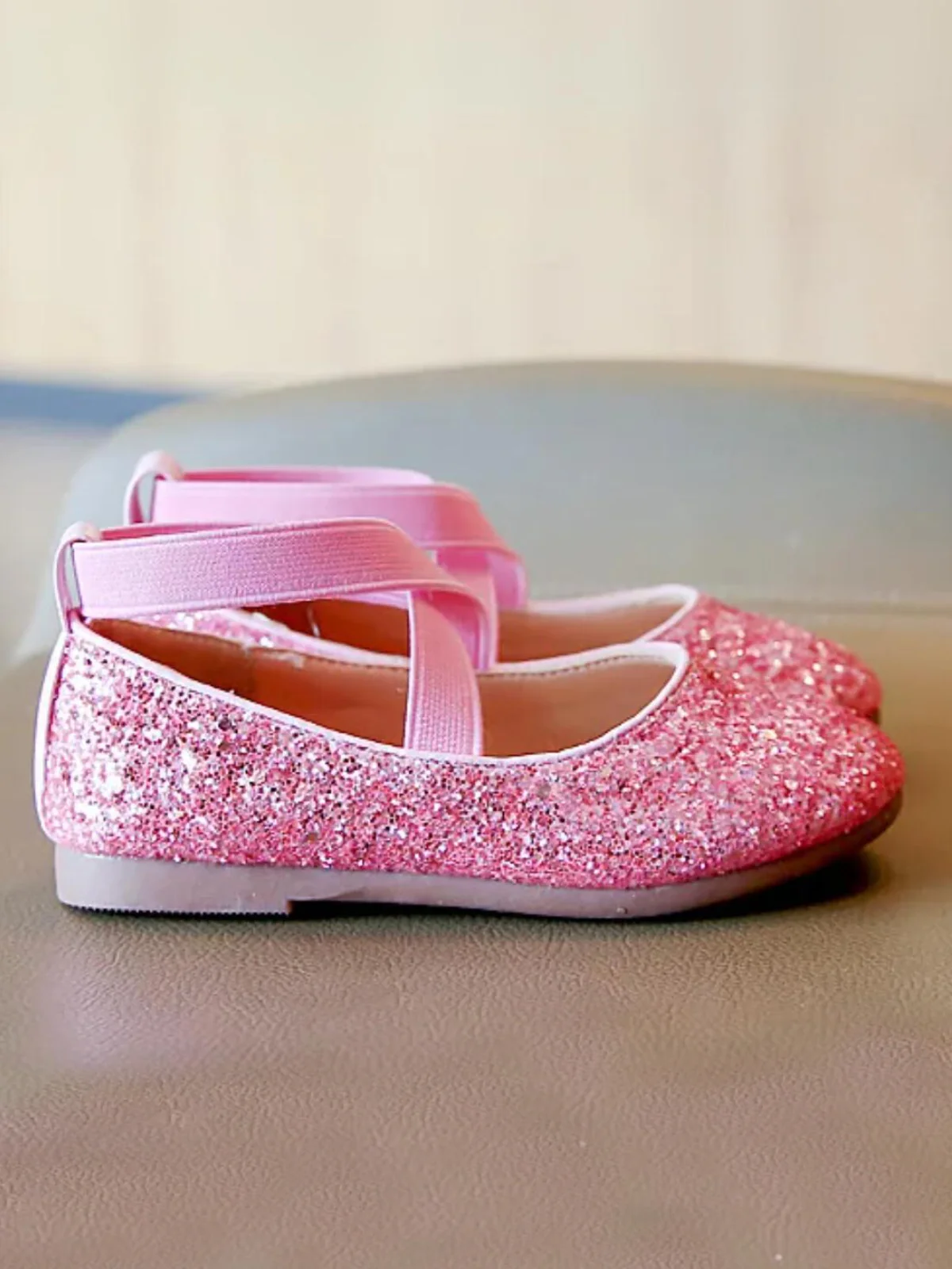 Princess Glitter Sparkling Mary Jane Flats  by Liv and Mia - Image 2