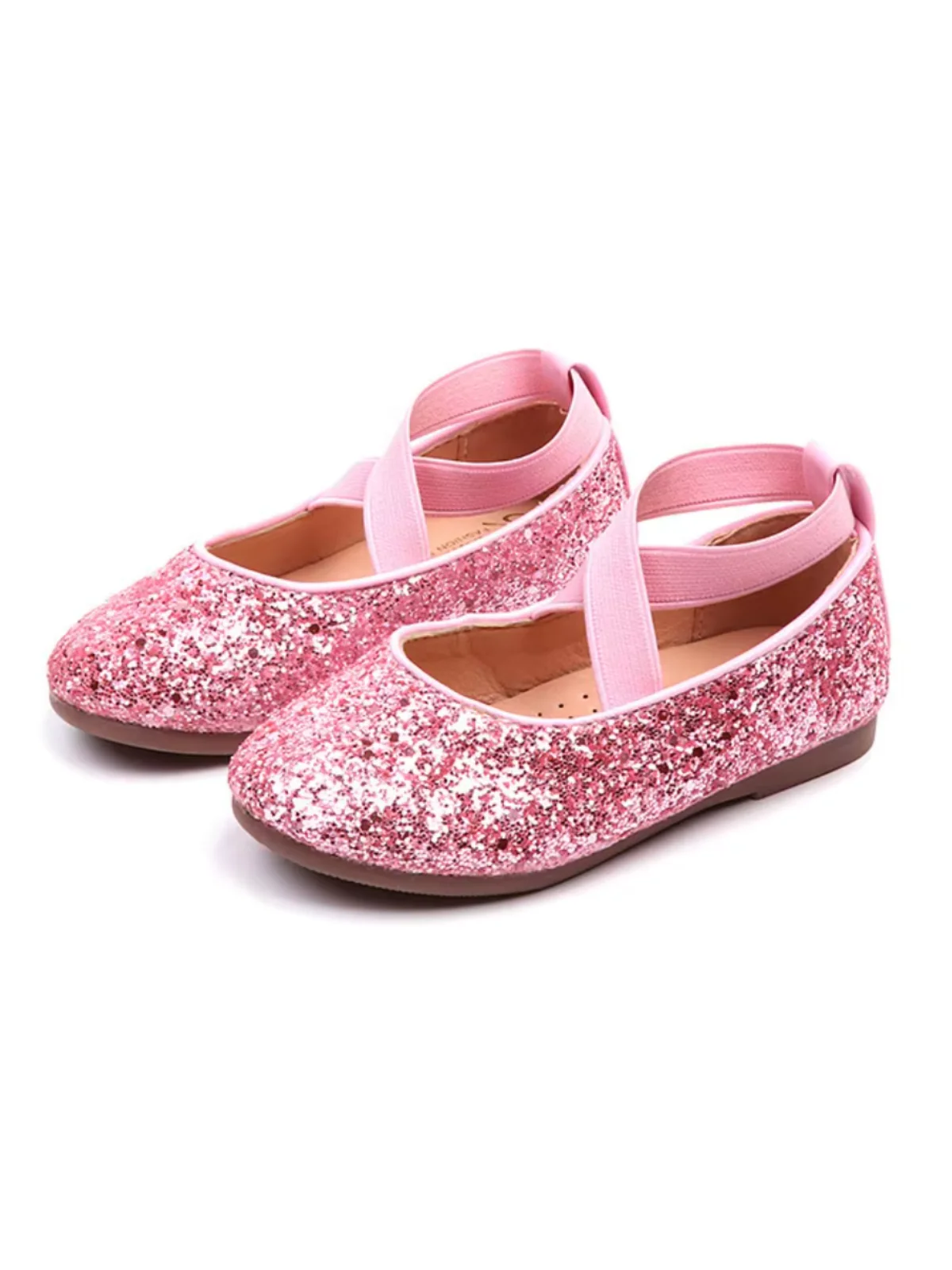 Princess Glitter Sparkling Mary Jane Flats  by Liv and Mia - Image 4