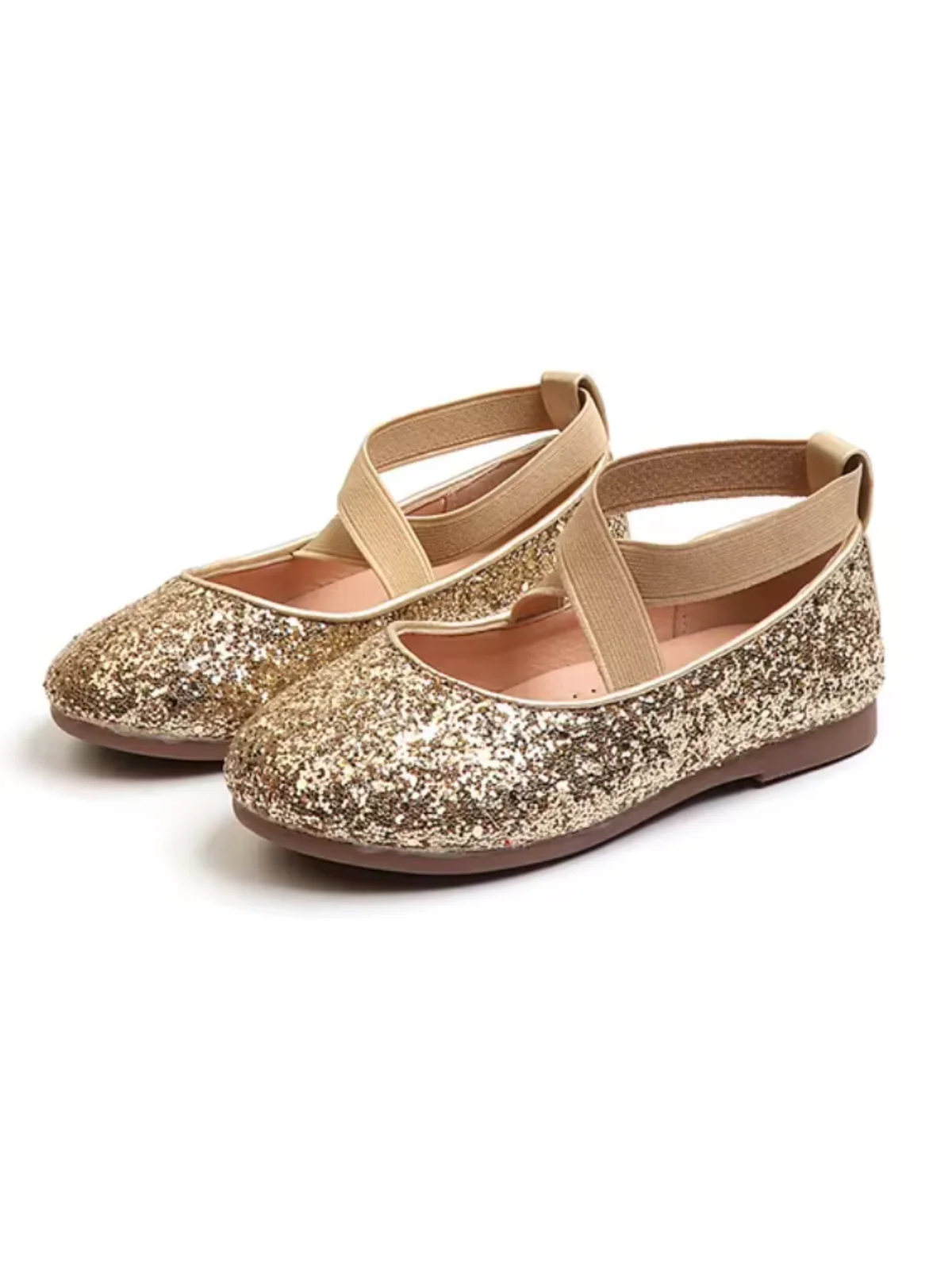 Princess Glitter Sparkling Mary Jane Flats  by Liv and Mia - Image 5