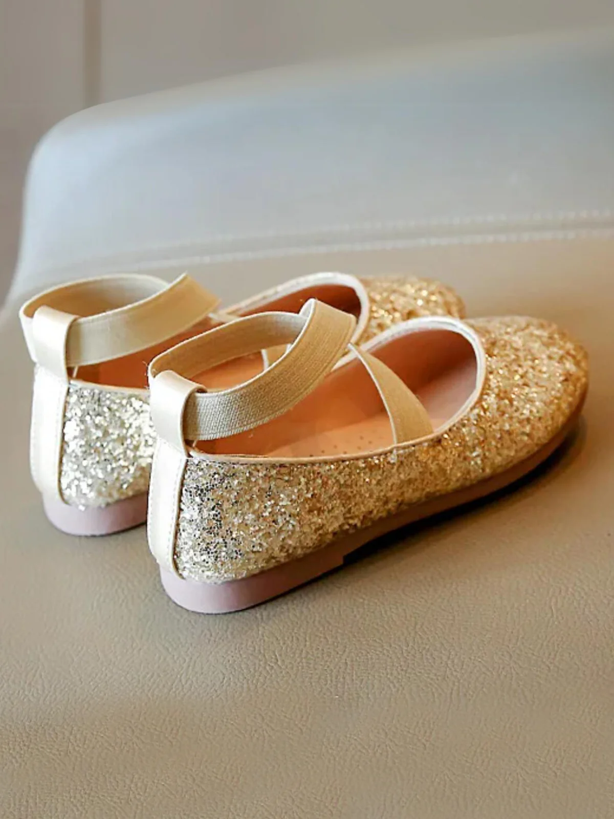 Princess Glitter Sparkling Mary Jane Flats  by Liv and Mia - Image 6