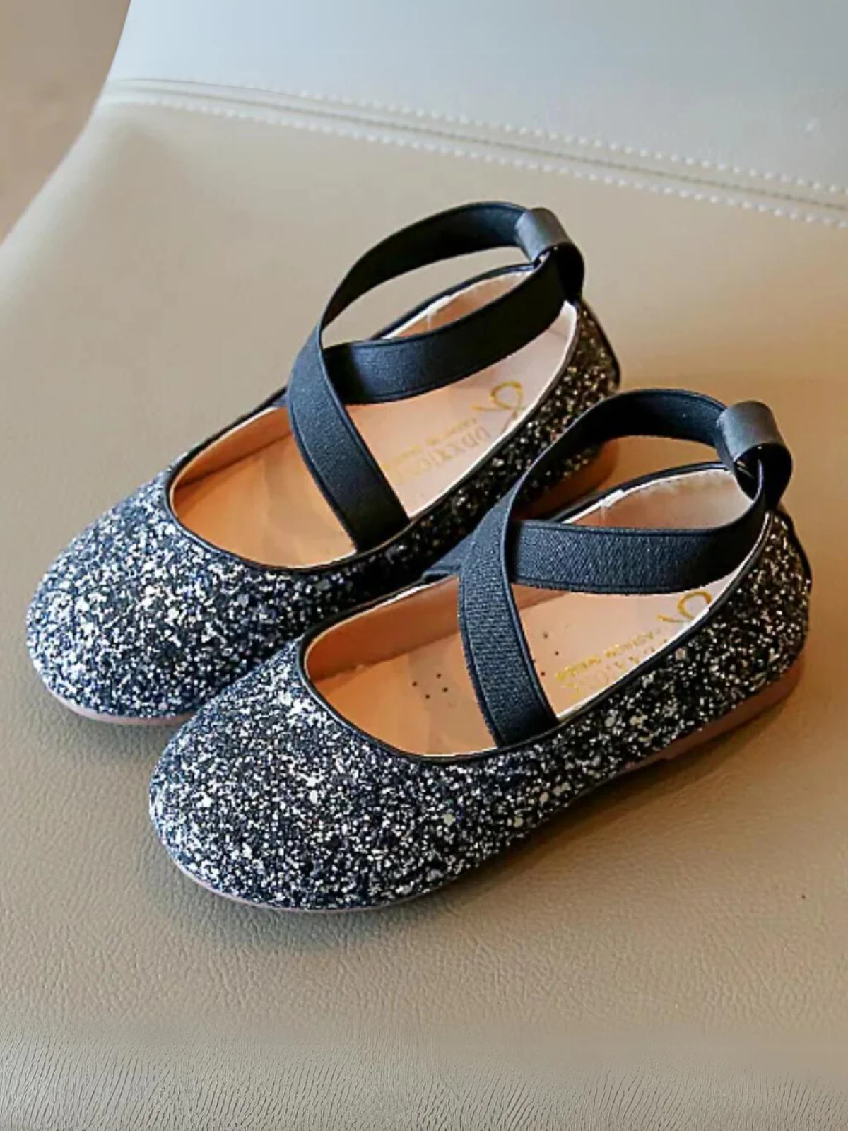 Princess Glitter Sparkling Mary Jane Flats  by Liv and Mia - Image 8