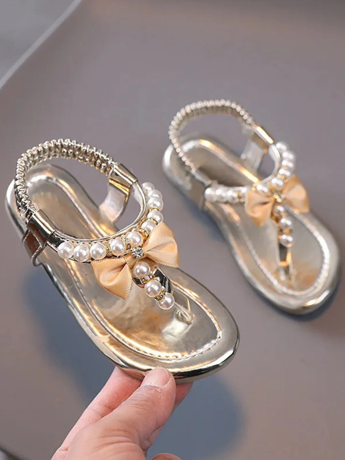 Princess Pearl Gladiator Sandals - Image 5