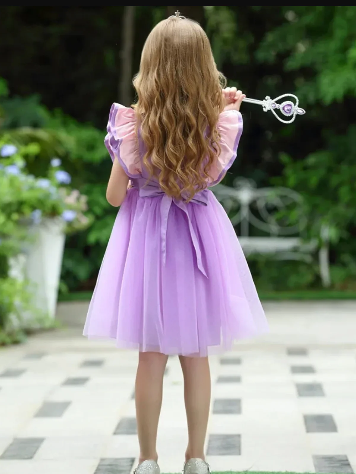 Royal Magic Purple Tutu Dress - Image 4