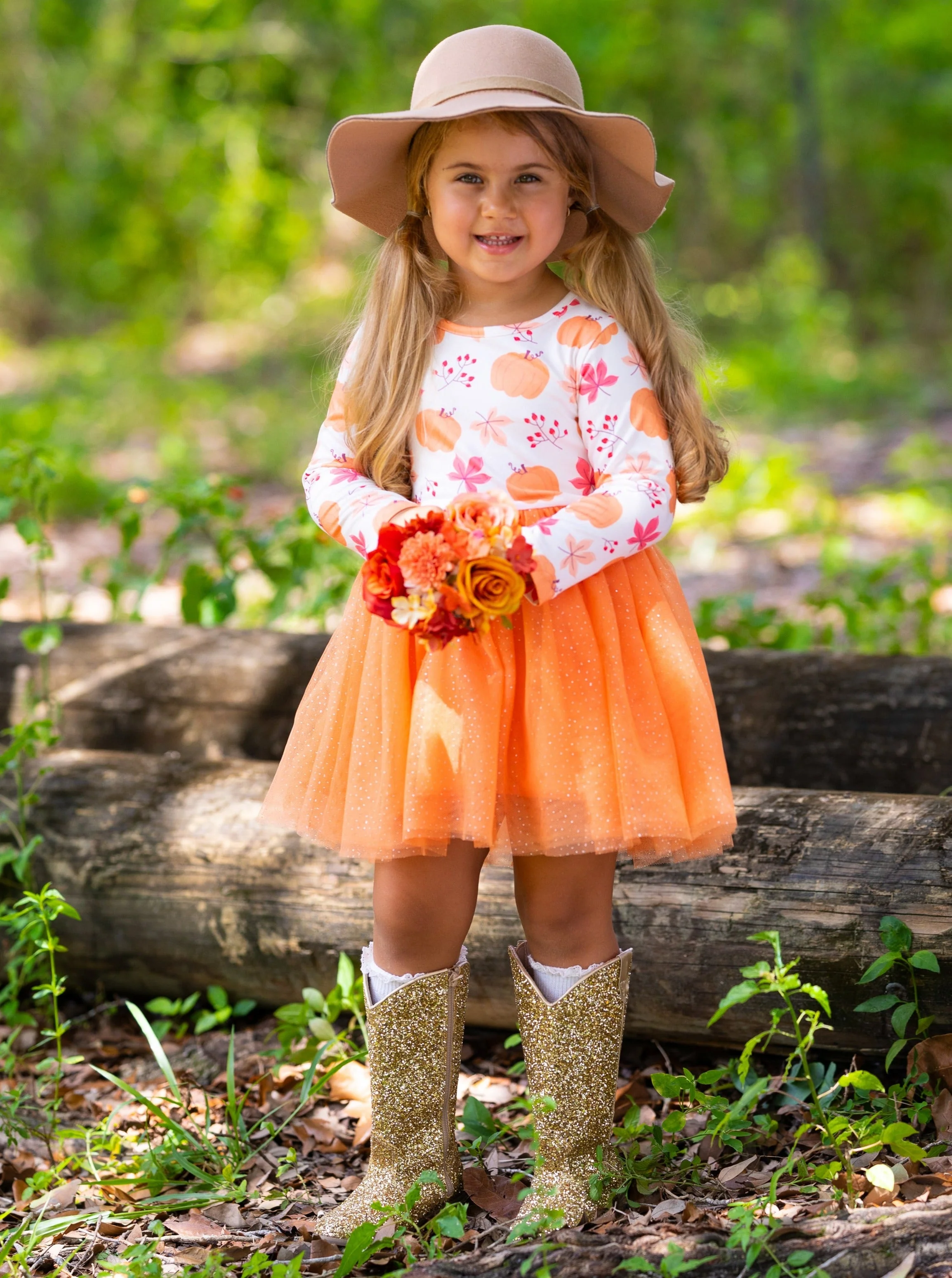 The Best Pick Pumpkin Print Tutu Dress - Image 4