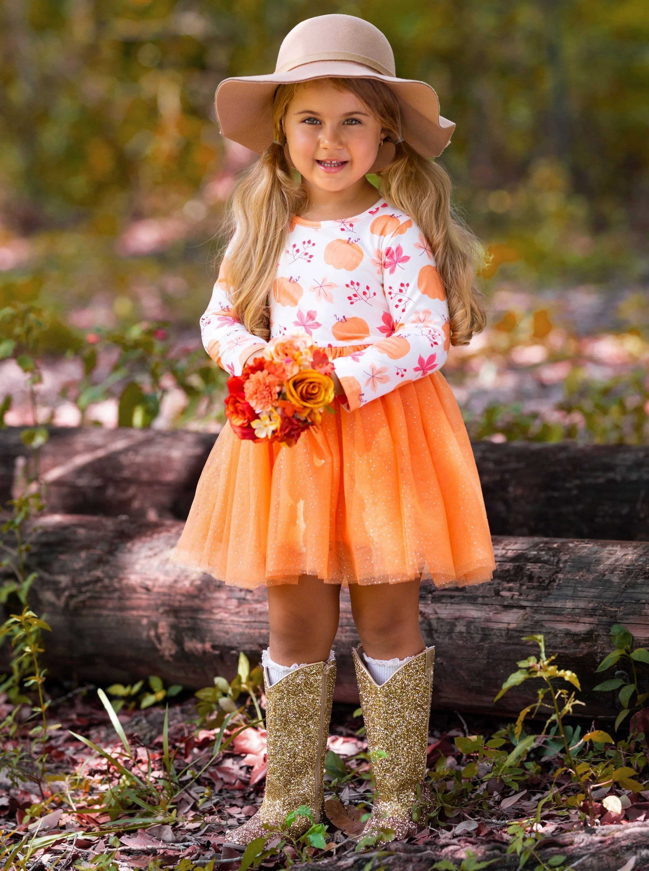The Best Pick Pumpkin Print Tutu Dress - Image 5