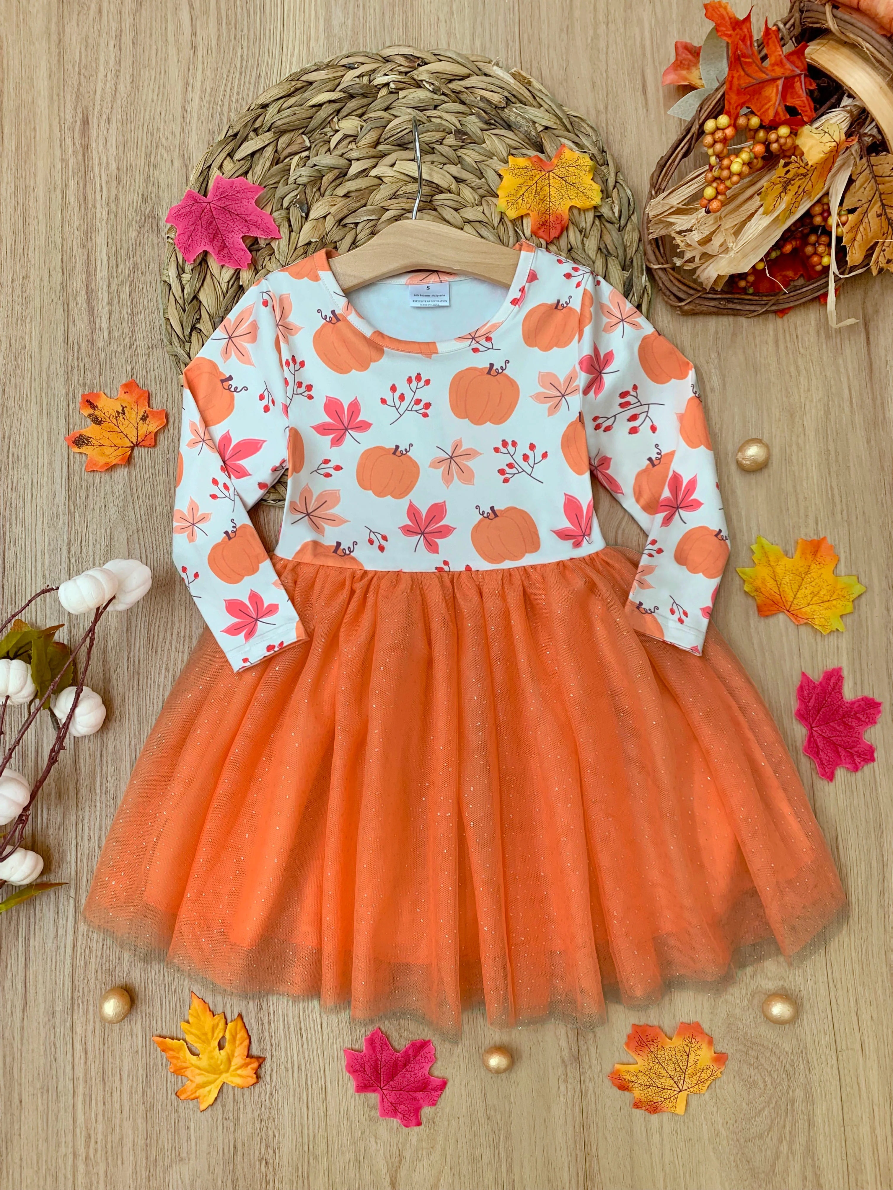 The Best Pick Pumpkin Print Tutu Dress - Image 6