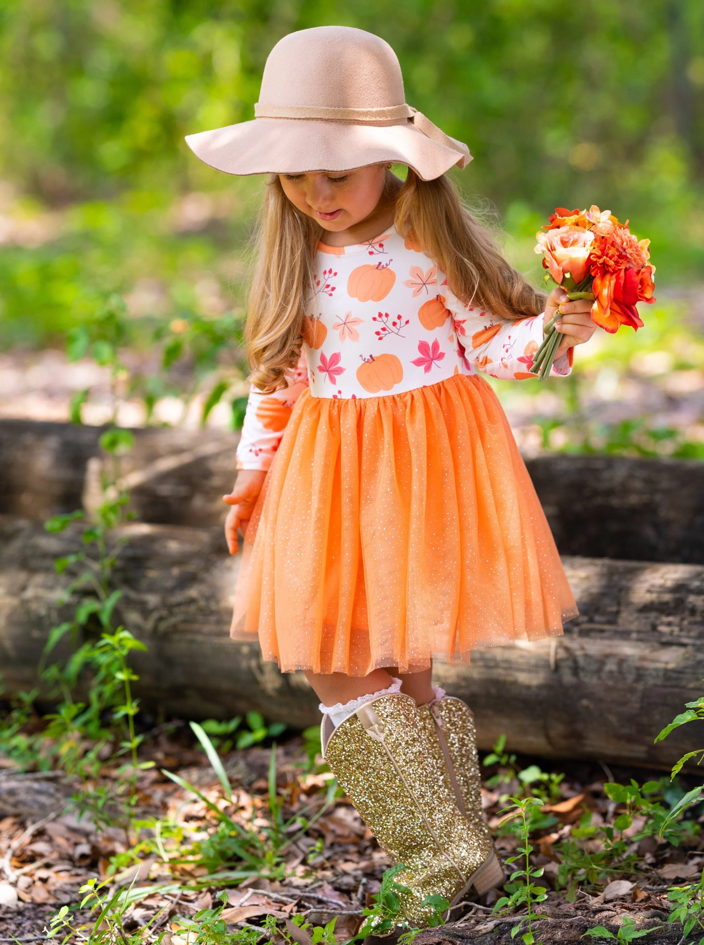 The Best Pick Pumpkin Print Tutu Dress - Image 7