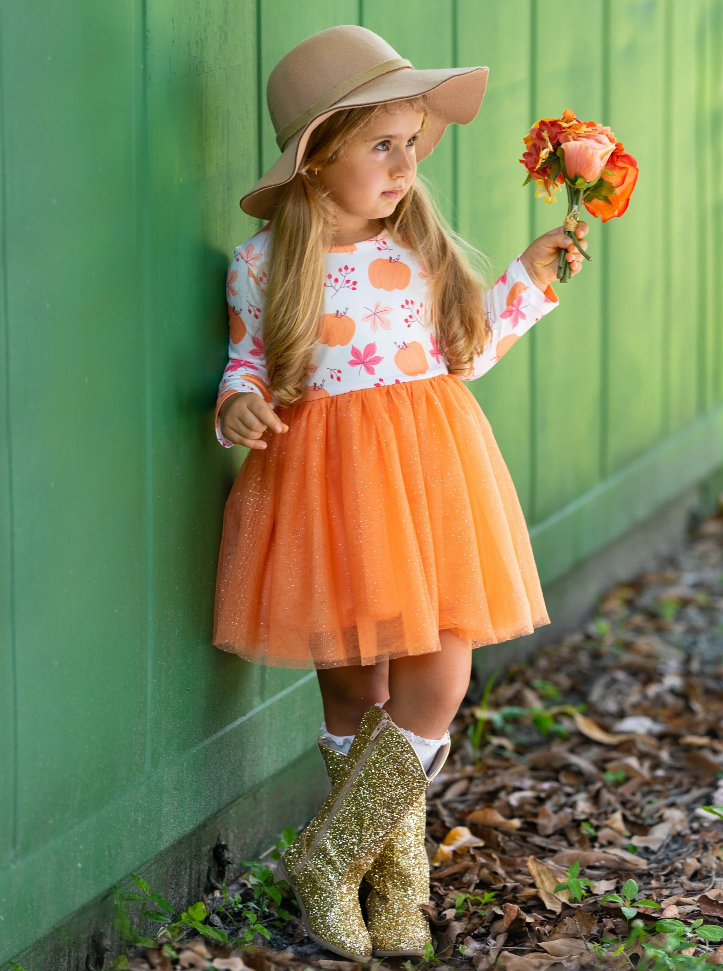 The Best Pick Pumpkin Print Tutu Dress - Image 8