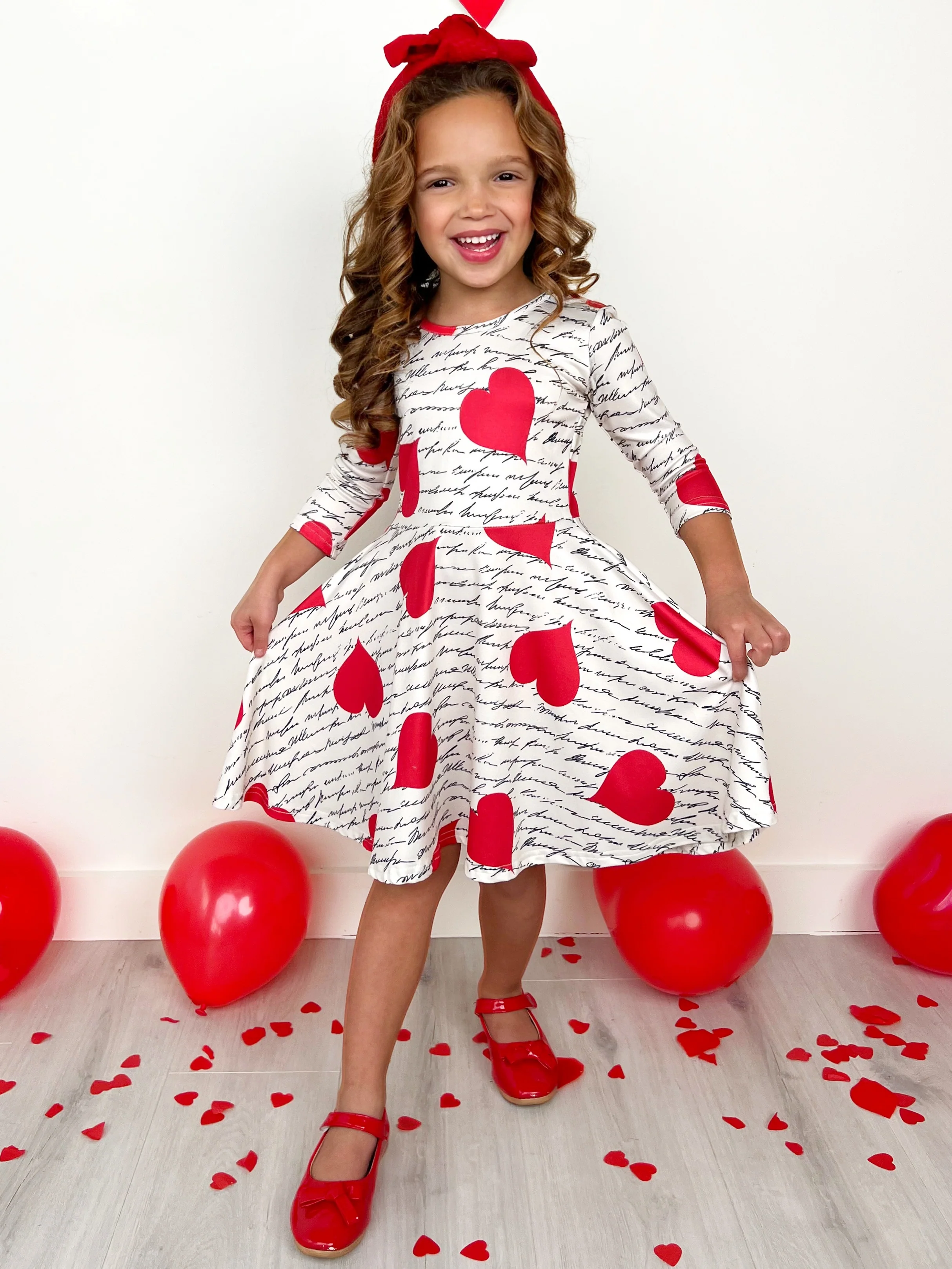 Radiant Heart Twirly Long Sleeve Skater Dress - Image 12