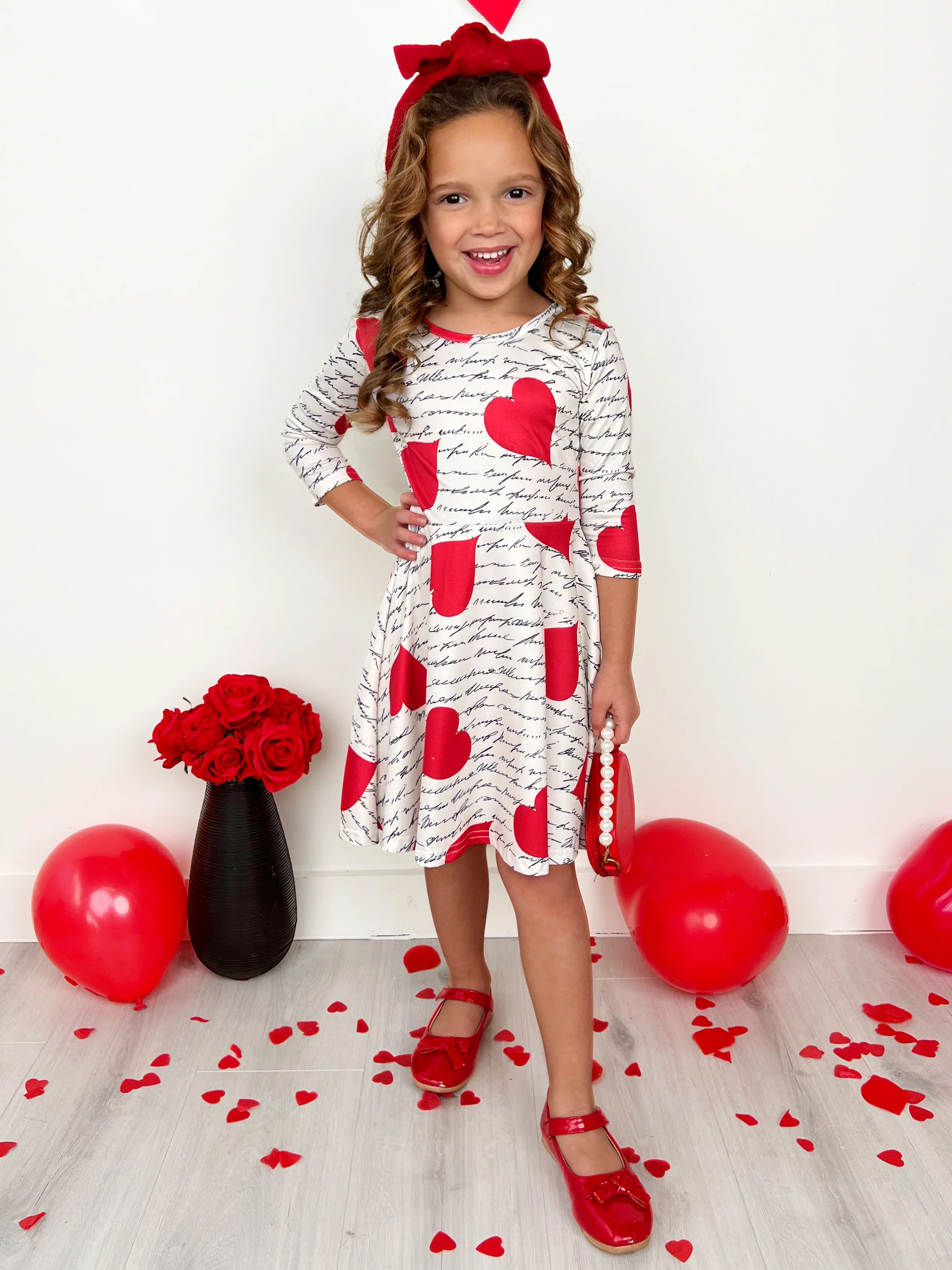 Radiant Heart Twirly Long Sleeve Skater Dress - Image 13