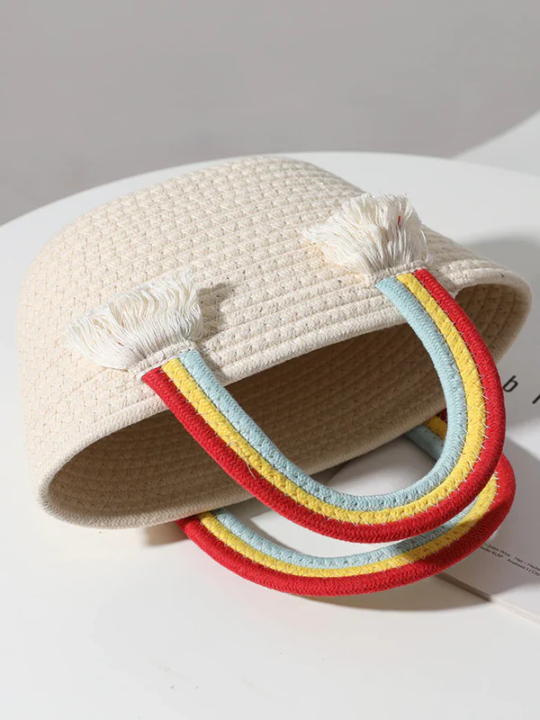 Over The Rainbow Tassel Beach Bag - Image 3