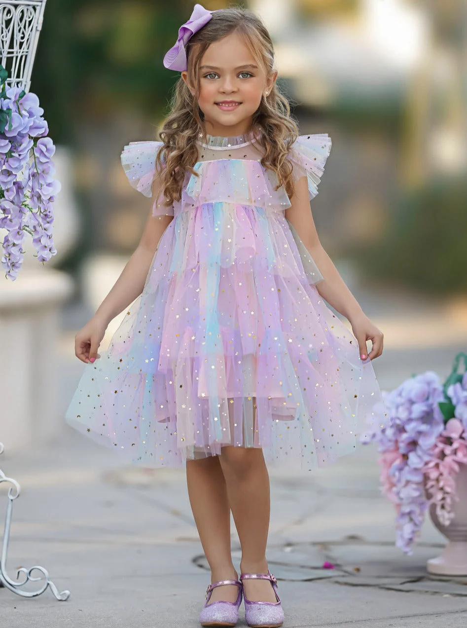 Make It Magical Rainbow Tiered Dress - Image 2