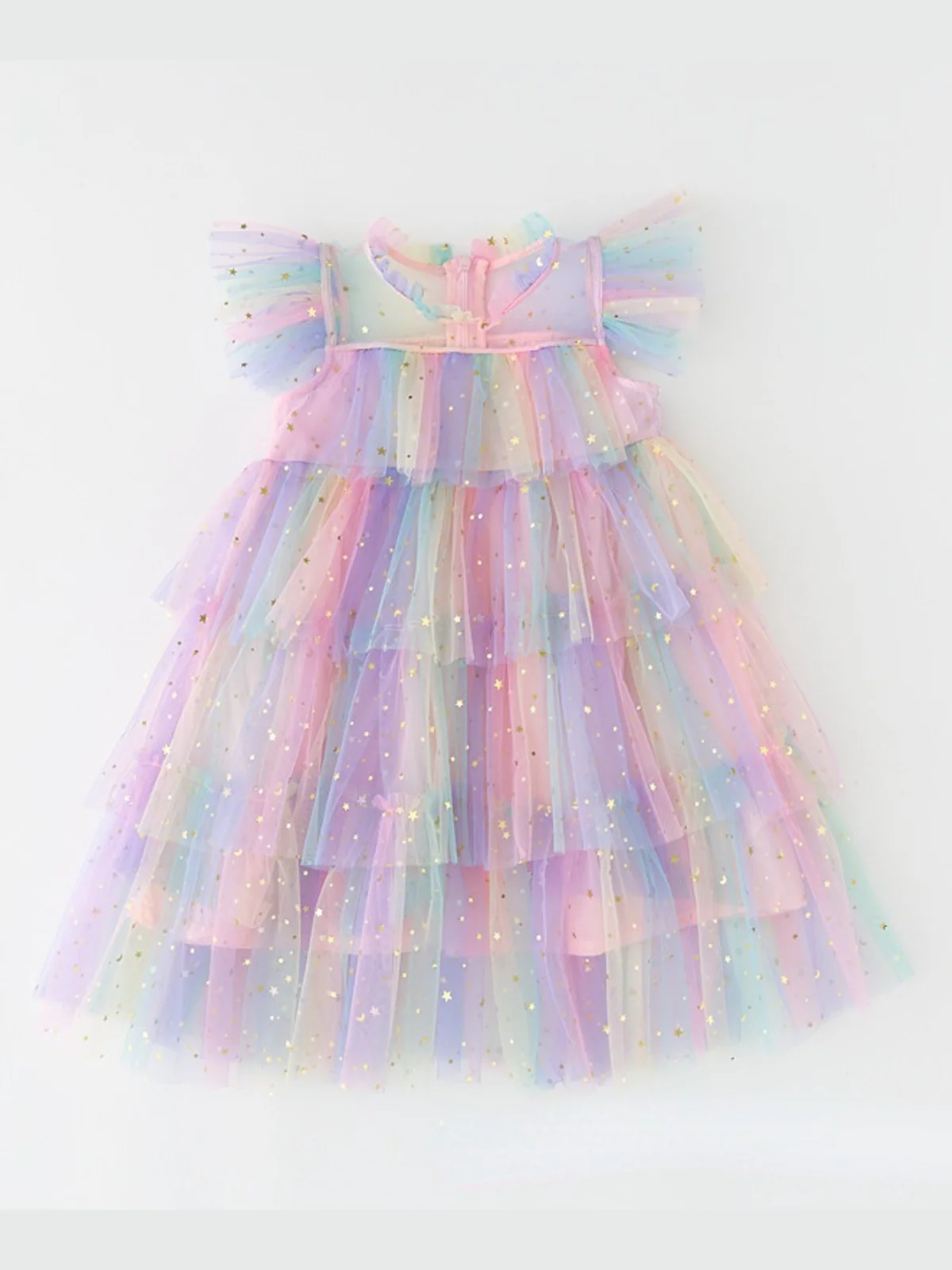 Make It Magical Rainbow Tiered Dress - Image 3