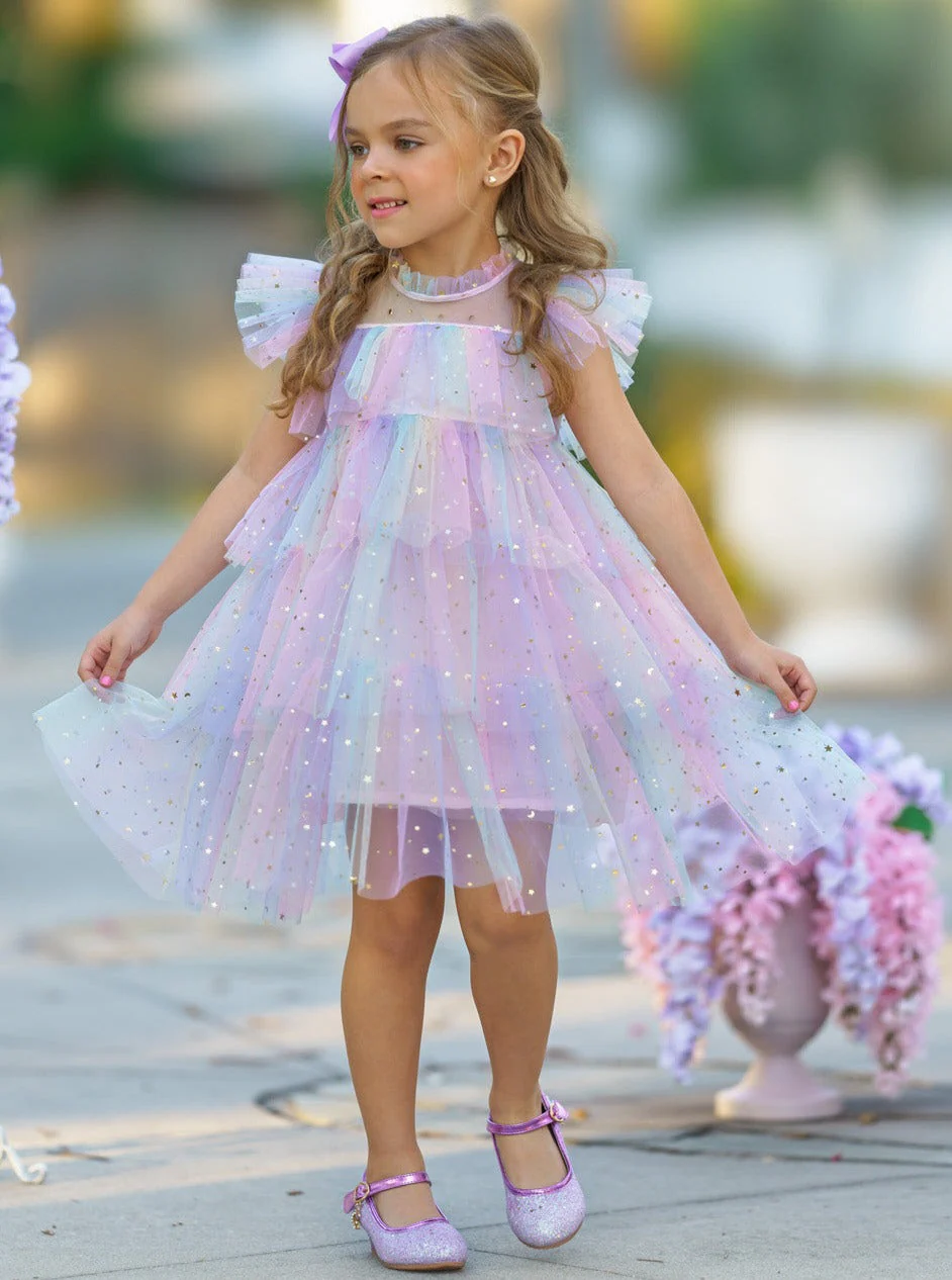 Make It Magical Rainbow Tiered Dress - Image 6