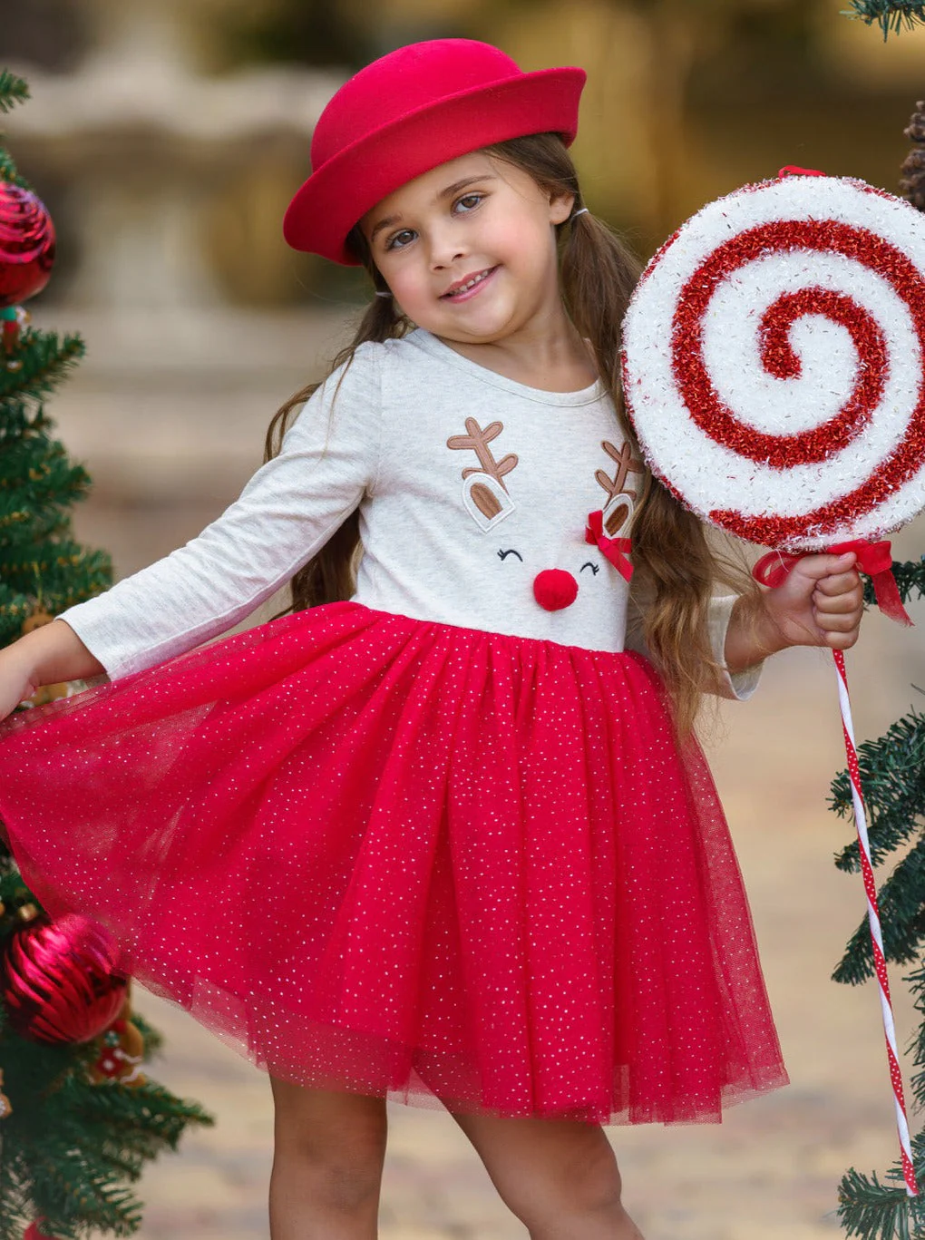 My Happy Reindeer Christmas Tutu Dress - Image 4