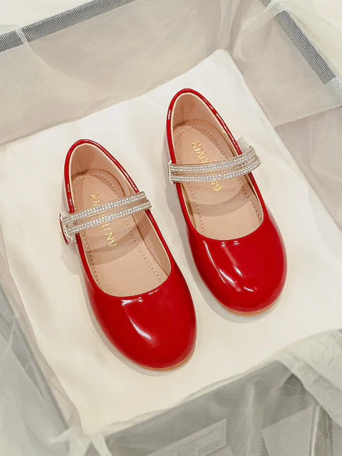 Diva Sparkle Strap Patent Mary Janes by Liv and Mia - Image 4