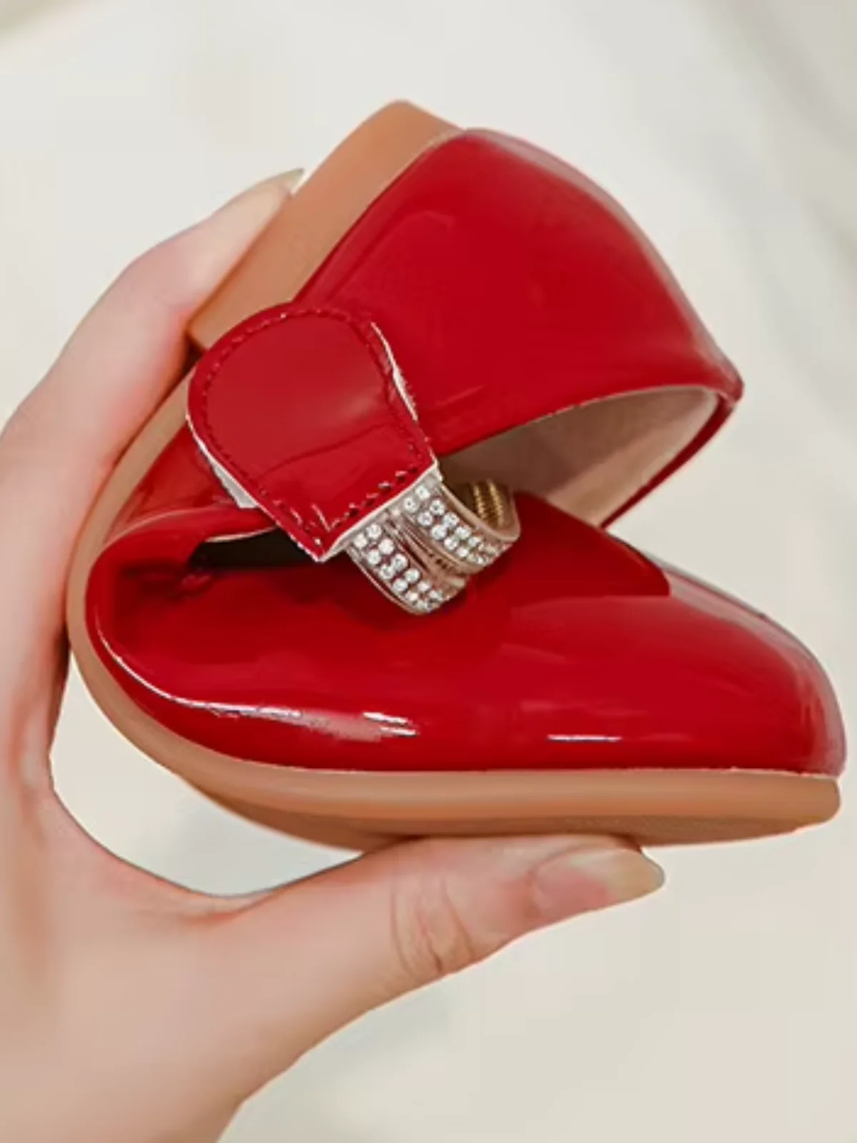 Diva Sparkle Strap Patent Mary Janes by Liv and Mia - Image 5