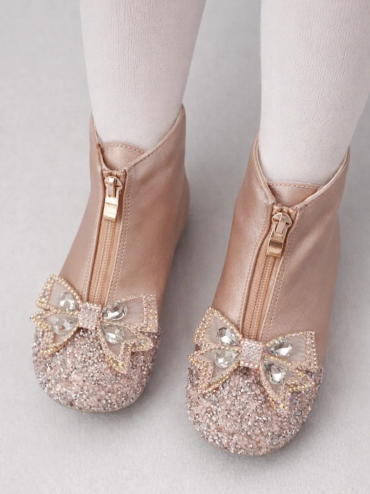 Bedazzled Beauty Crystal Bow Boots By Liv and Mia - Image 7
