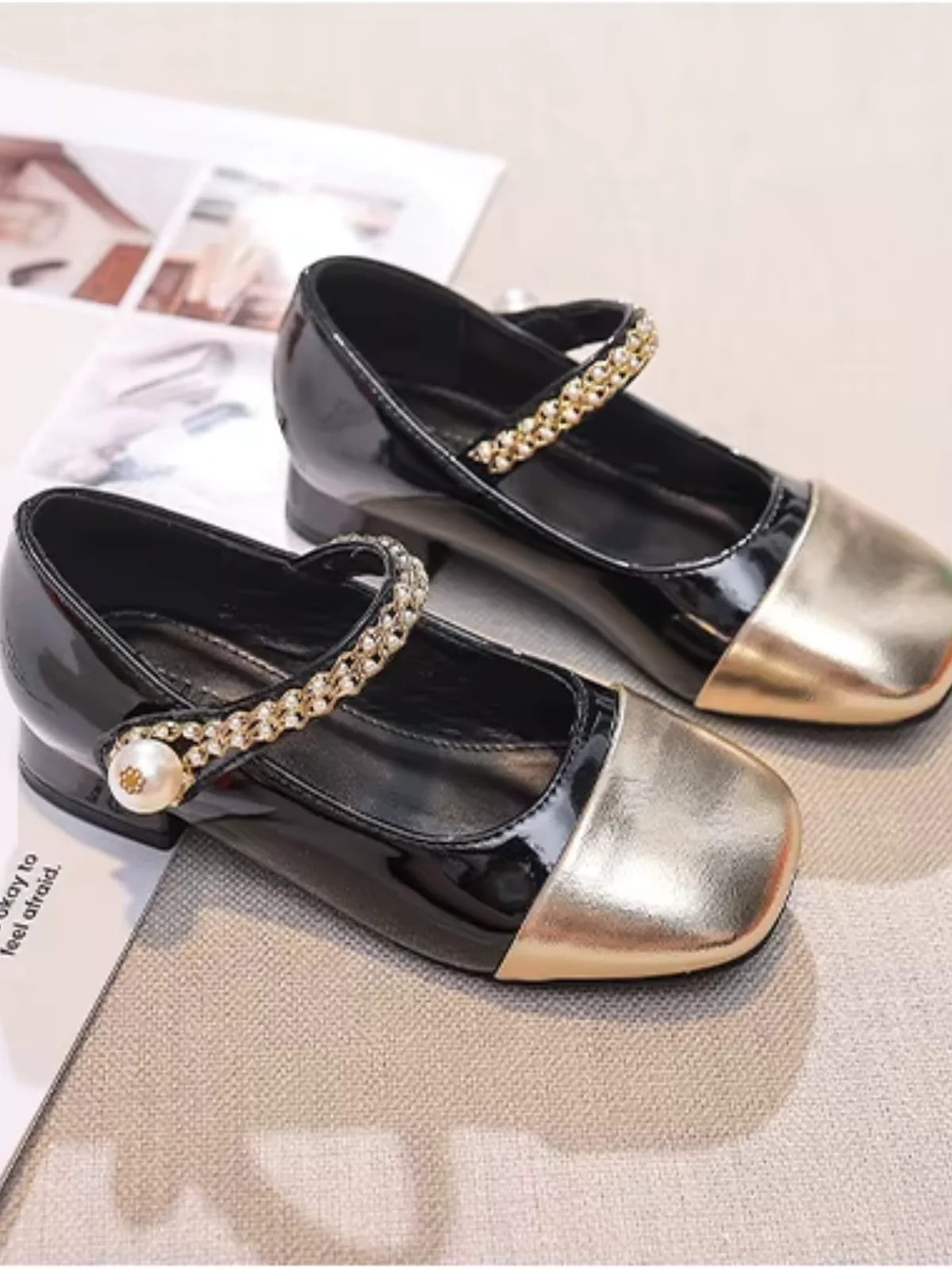 Royal Charm Pearl & Rhinestone Princess Shoes - Image 5
