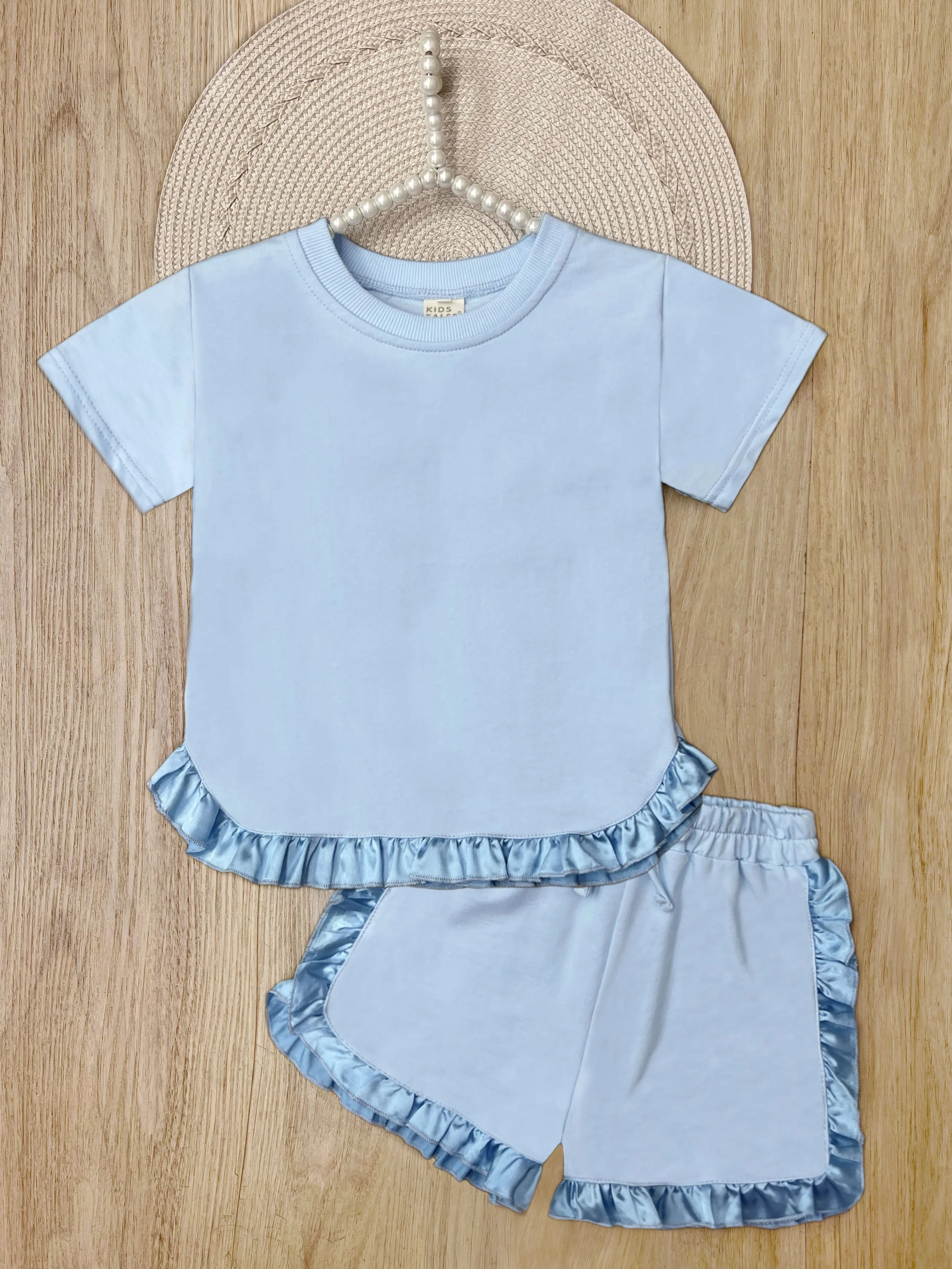Ruffle Charm Tee & Short Lounge Set - Image 10