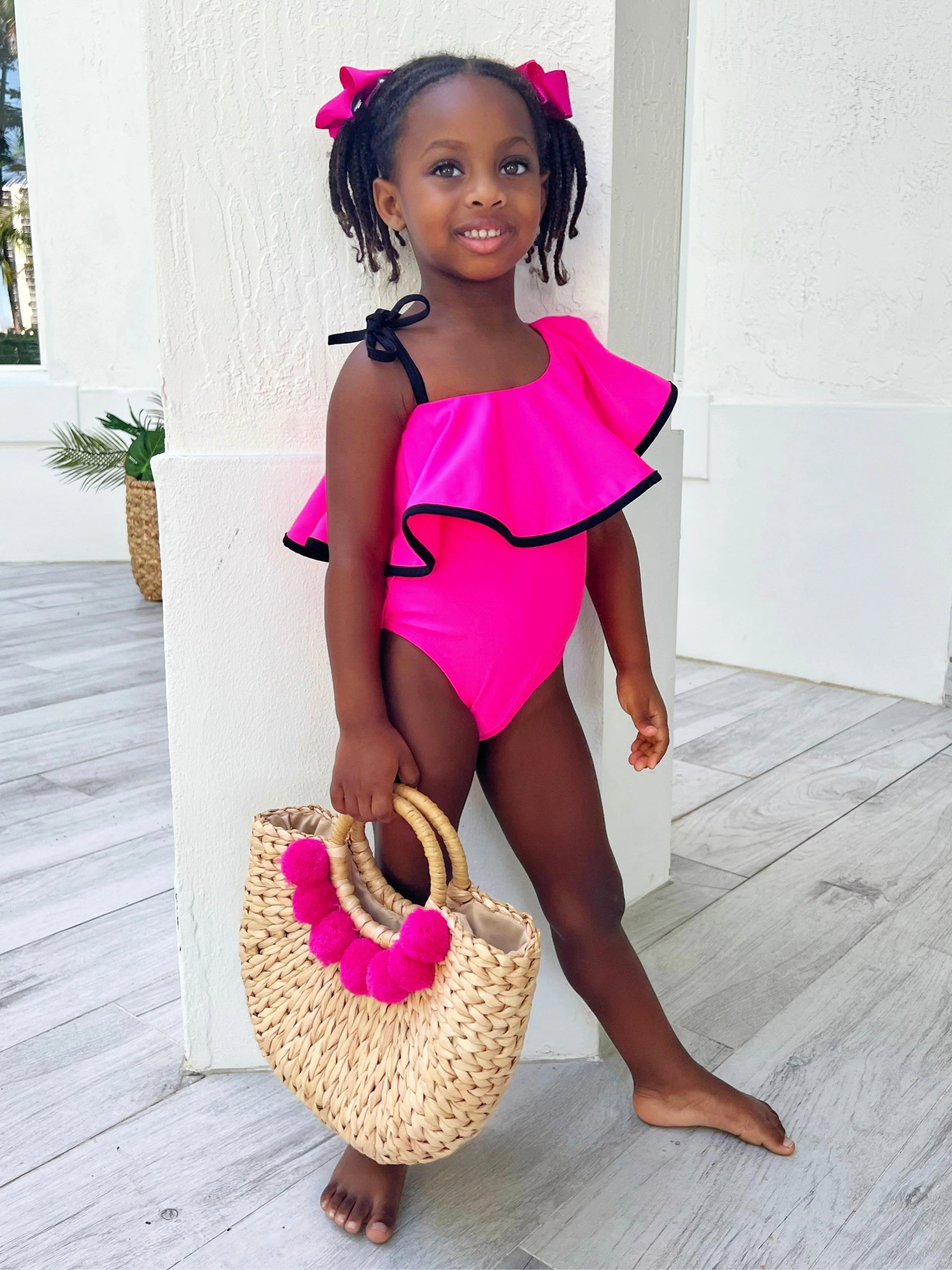 Ruffle-y Cute One Shoulder One Piece Swimsuit - Image 2
