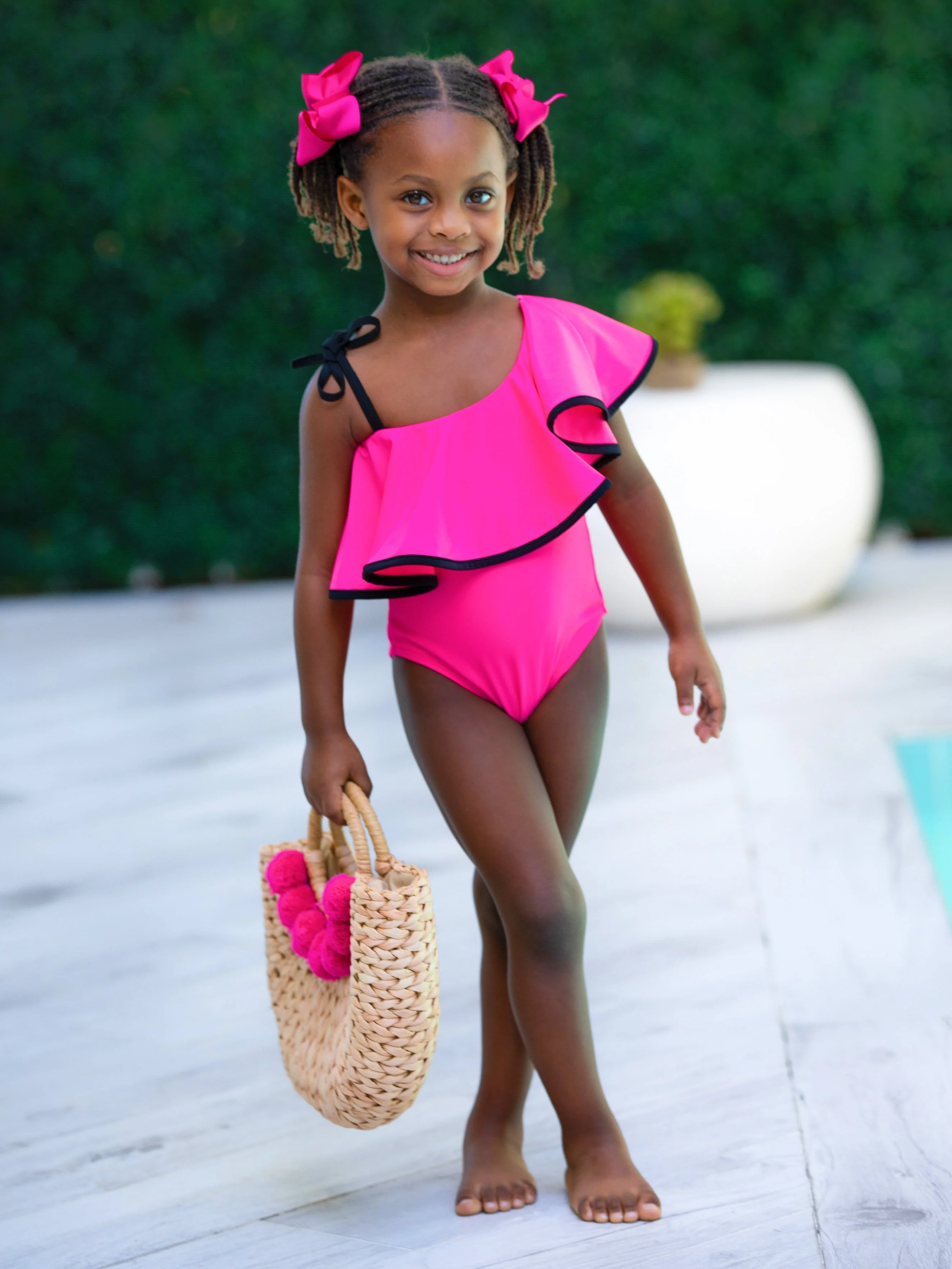 Ruffle-y Cute One Shoulder One Piece Swimsuit - Image 3