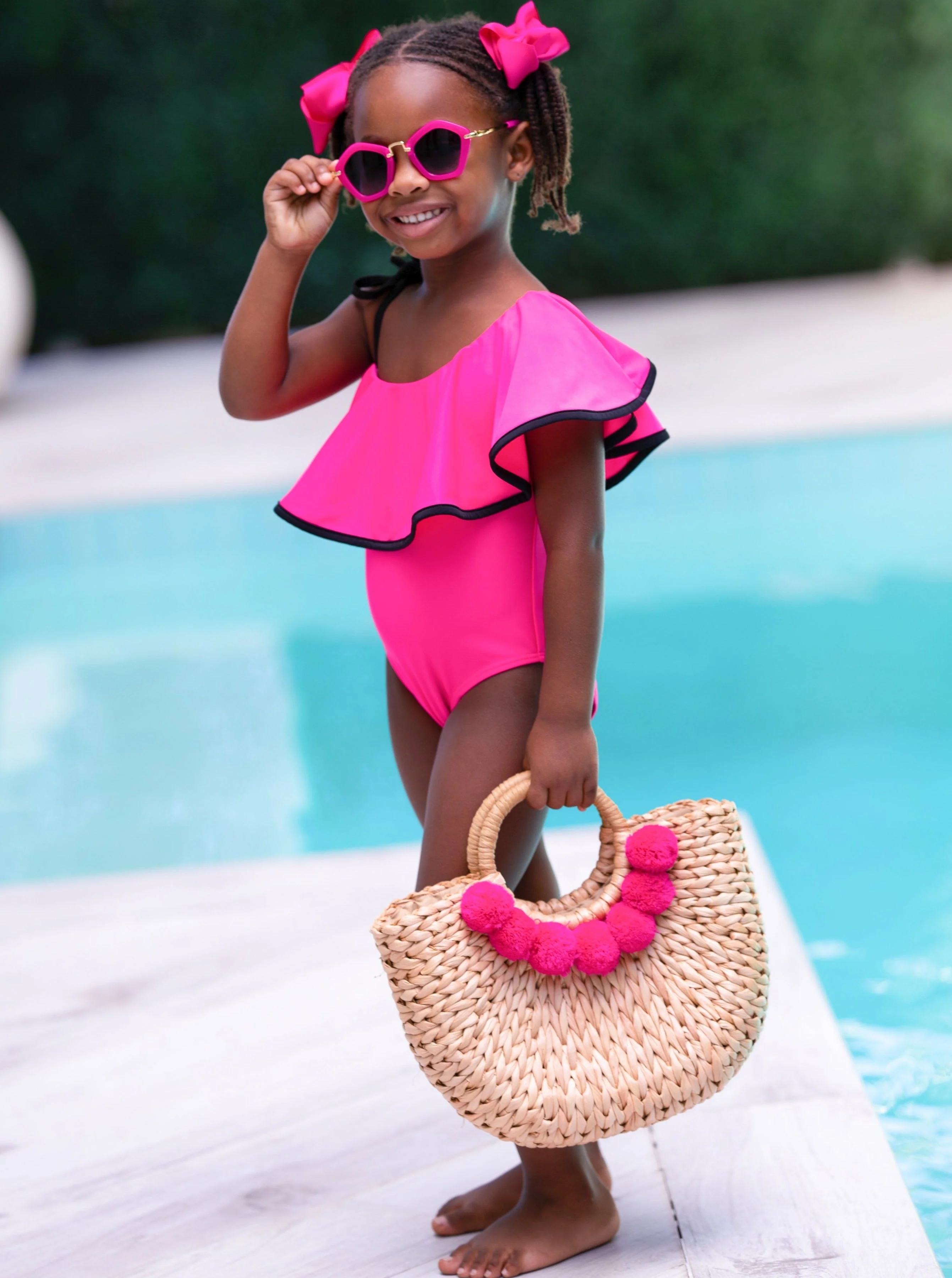 Ruffle-y Cute One Shoulder One Piece Swimsuit - Image 4