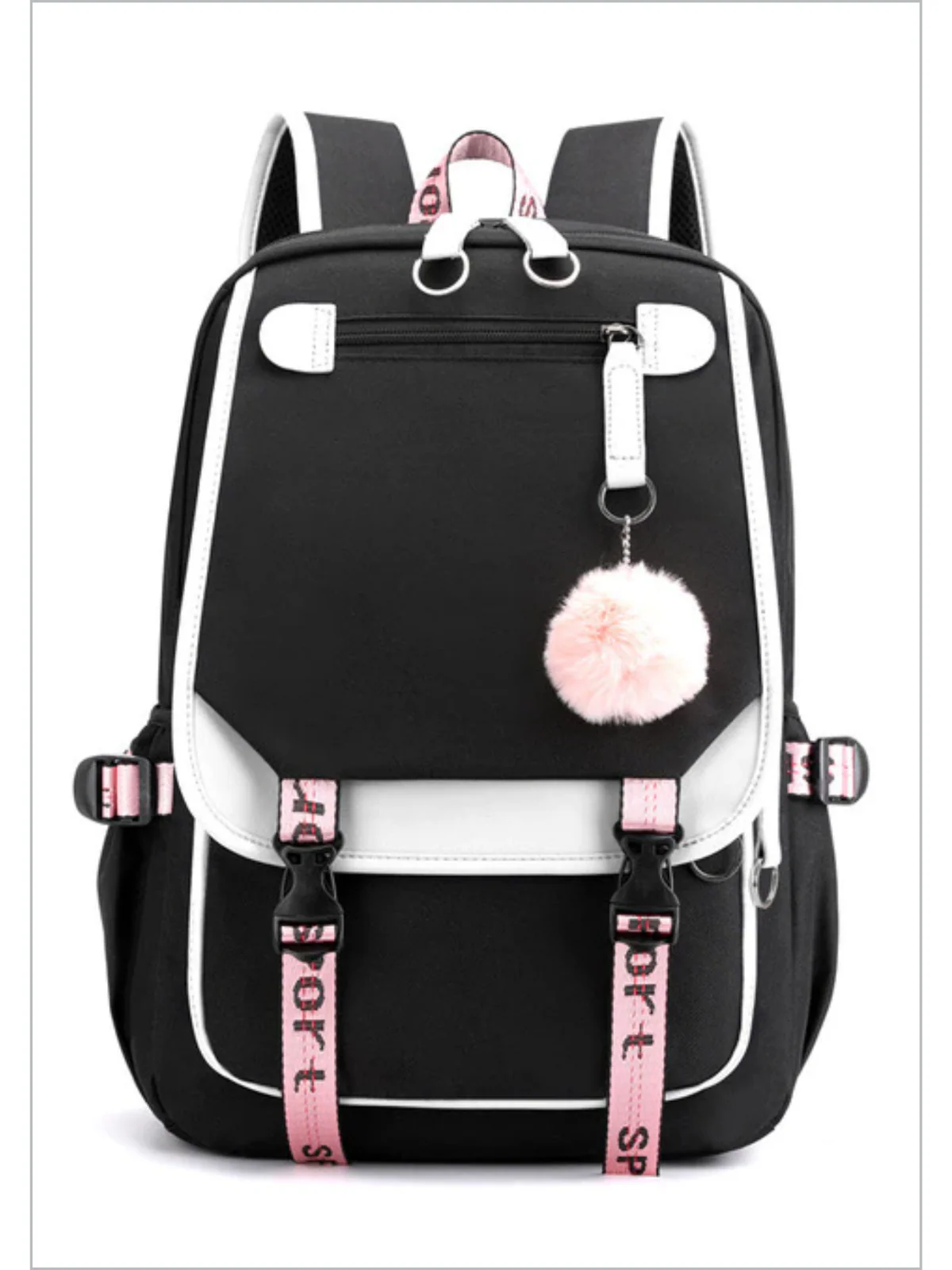 Campus Cool Girl USB Port Backpack - Image 3