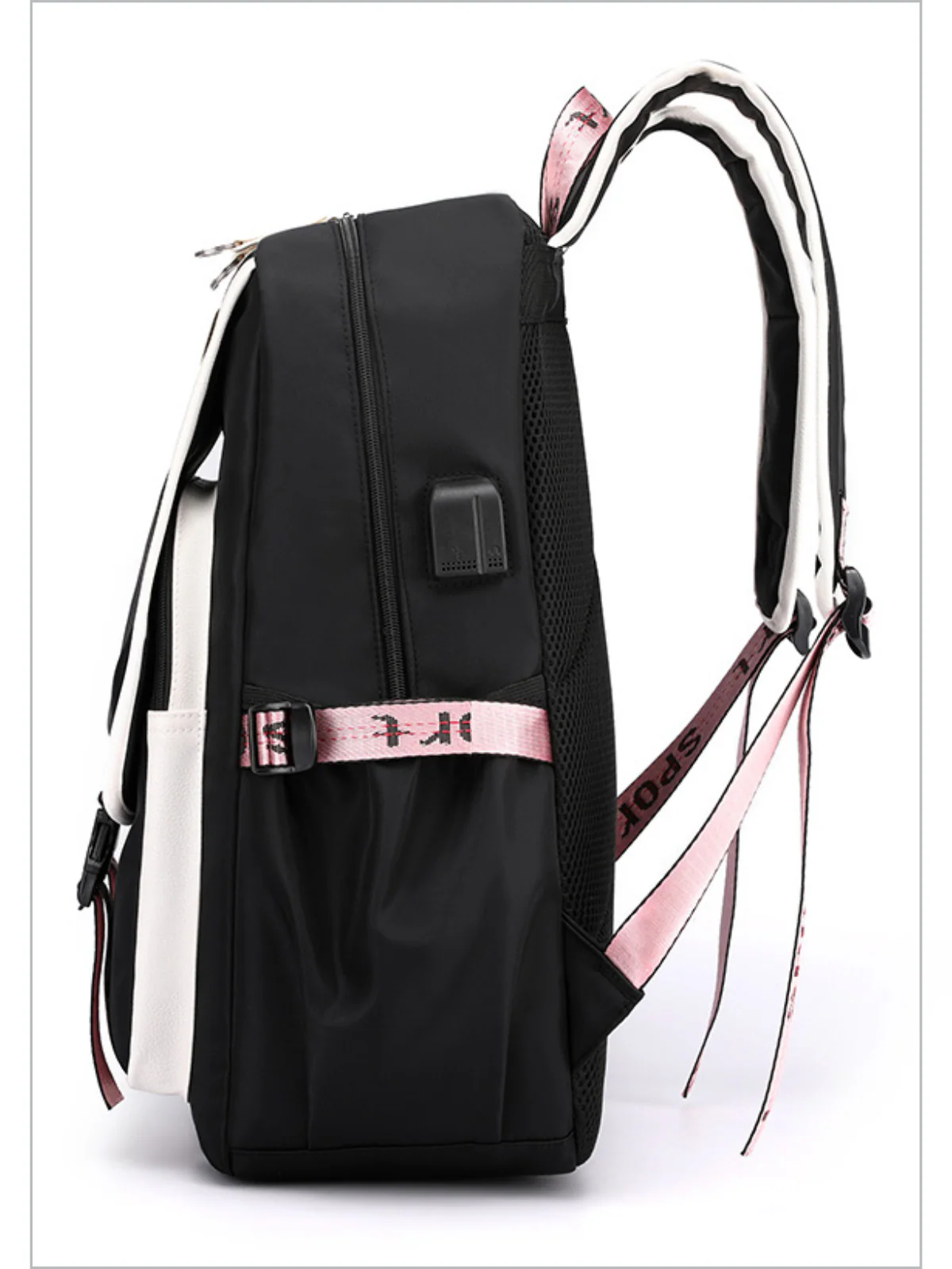 Campus Cool Girl USB Port Backpack - Image 5