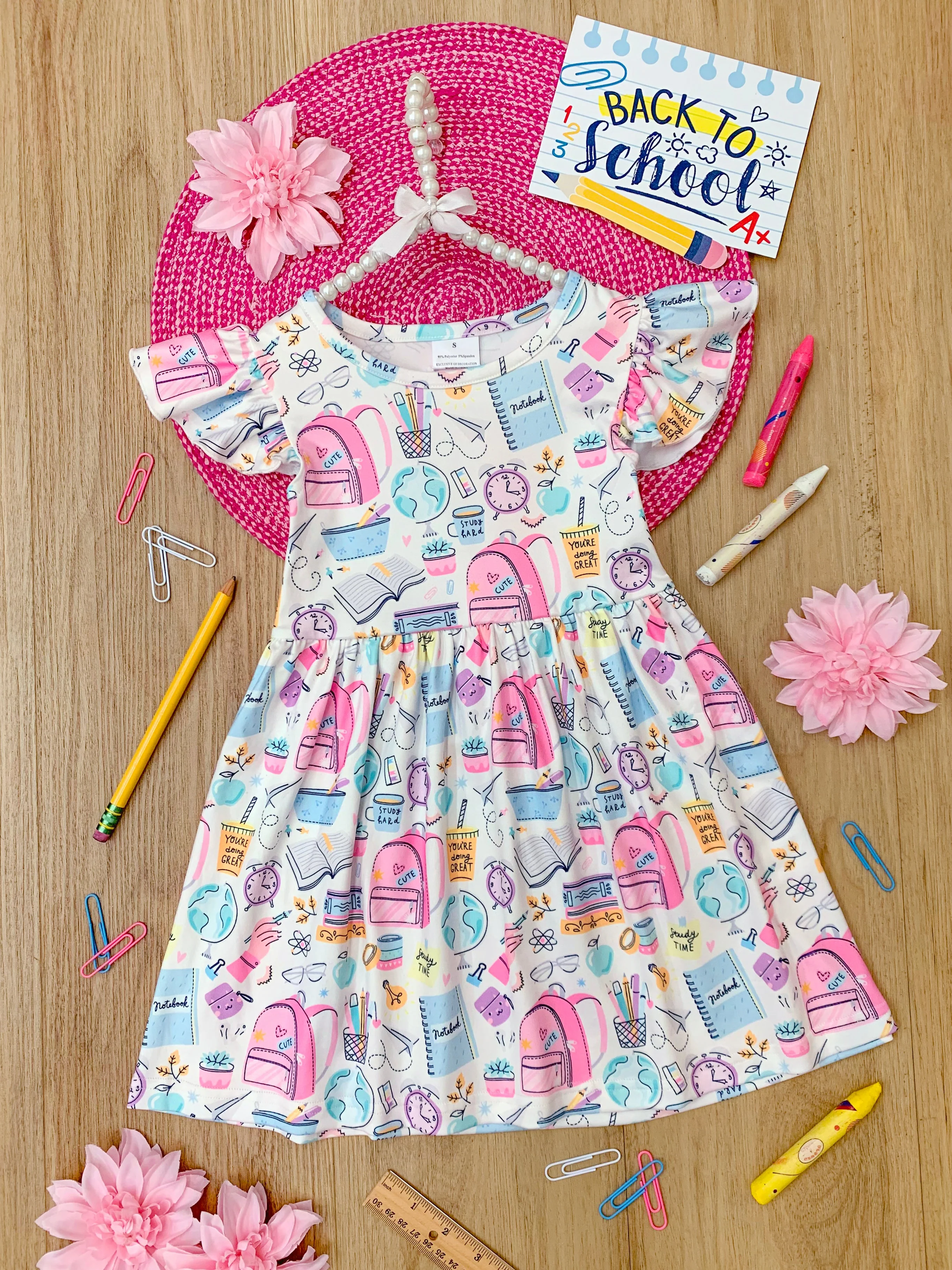 School Supplies Skater Dress - Image 3