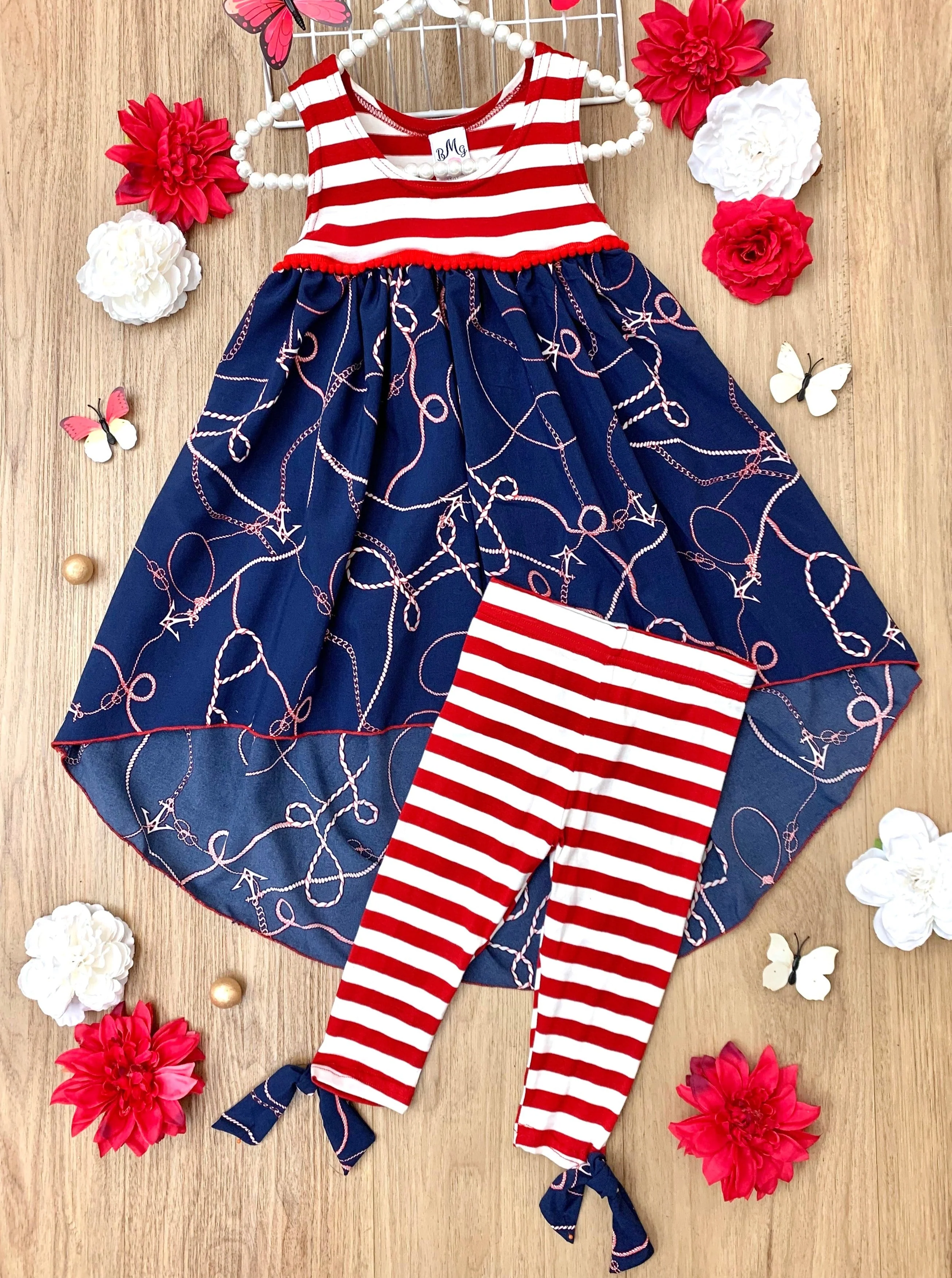 Sea Sets You Free Hi-Lo Tunic and Legging Set - Image 4