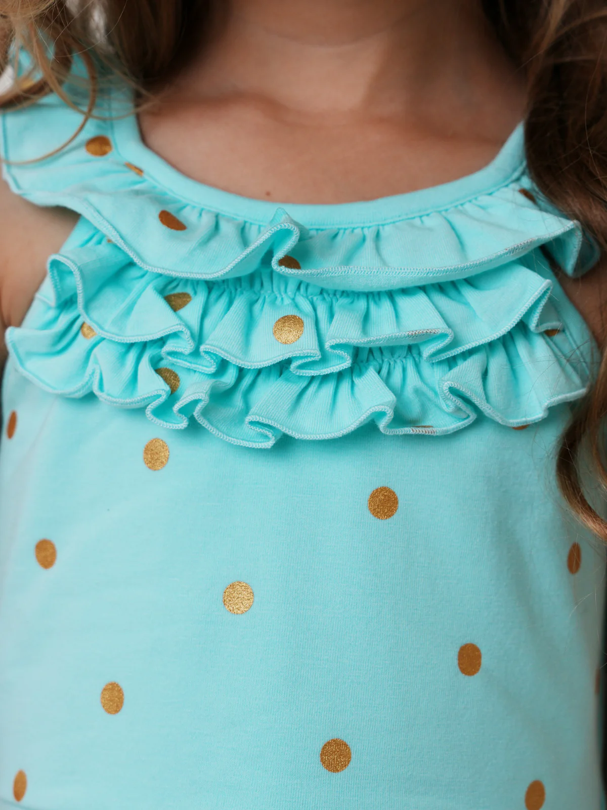 Seaside Polka Dot Sleeveless Cotton Dress - Image 2