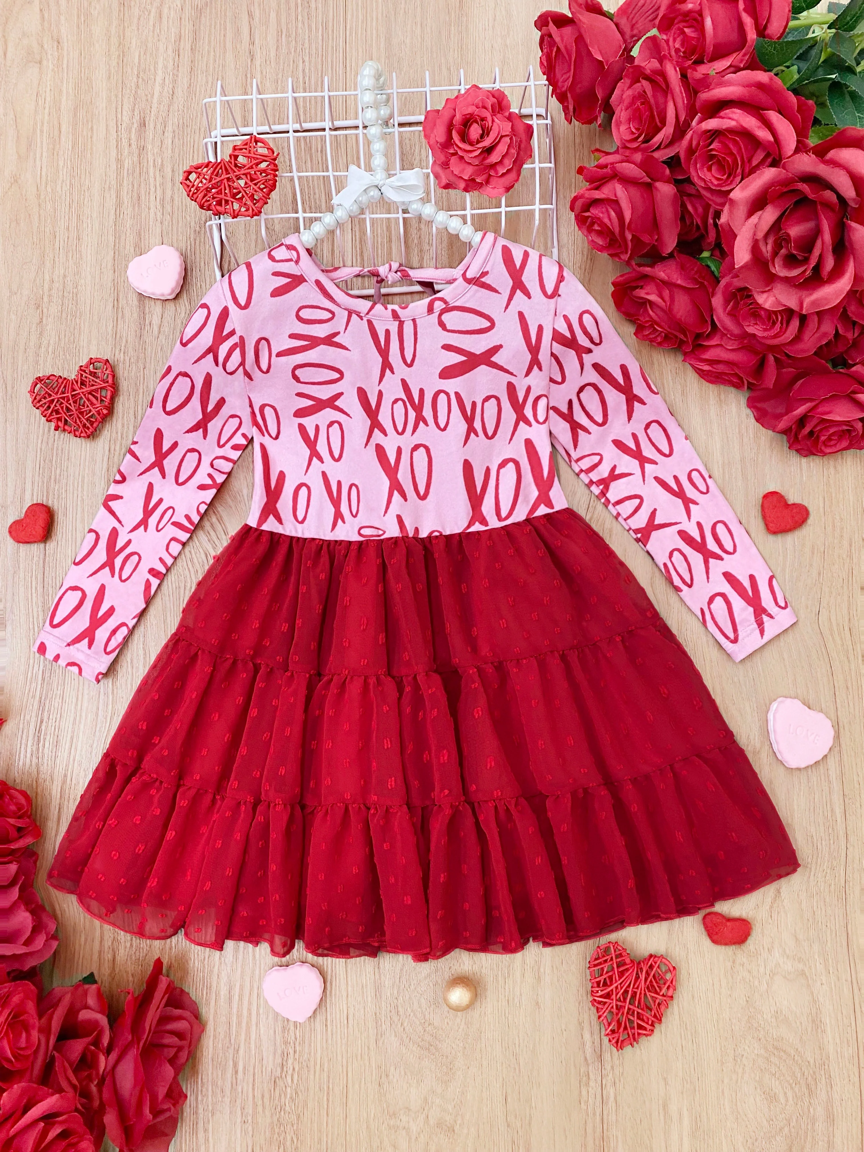 Sending You XOXOs Swiss Tulle Ruffle Dress - Image 5
