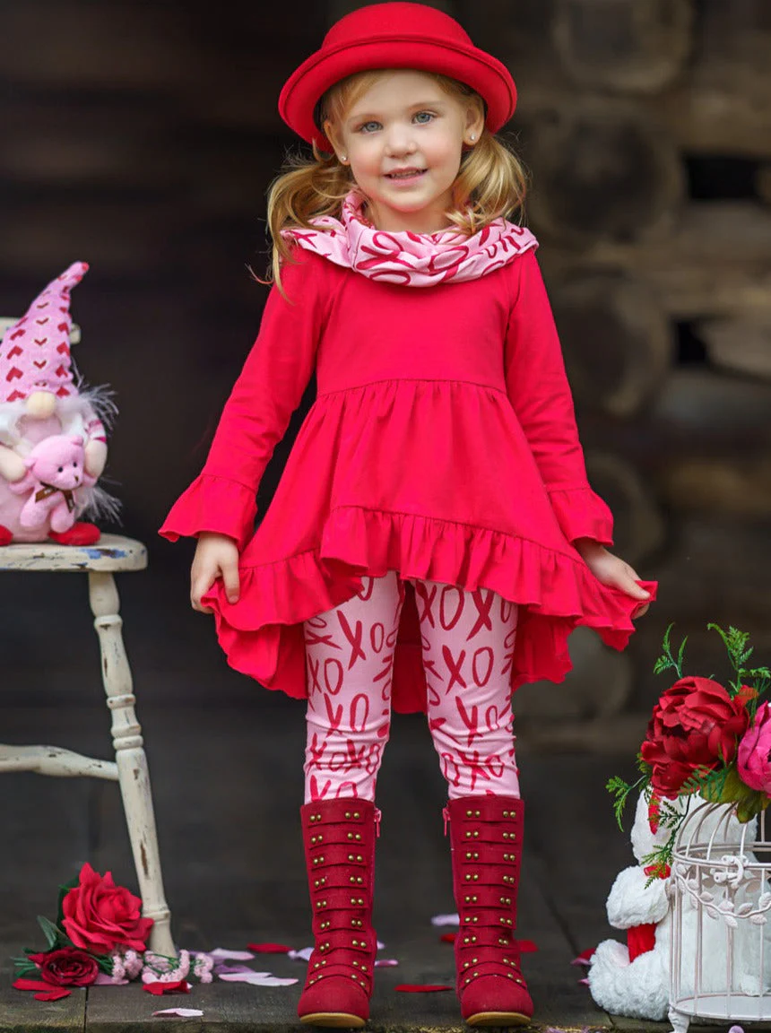 Sending You XOXOs Tunic, Scarf, and Legging Set - Image 2