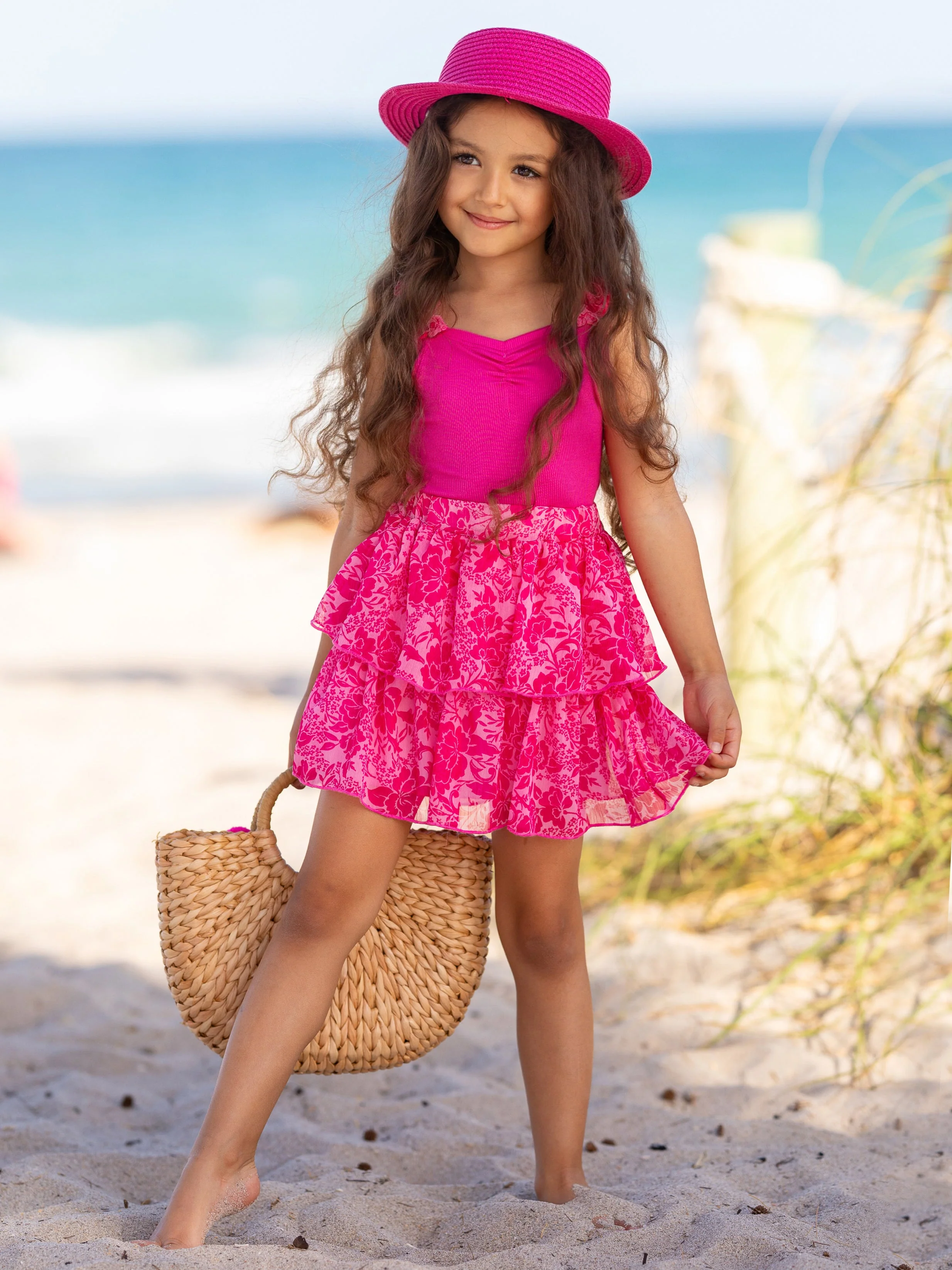 She's So Vibrant Ruffled Skirt Set - Image 2