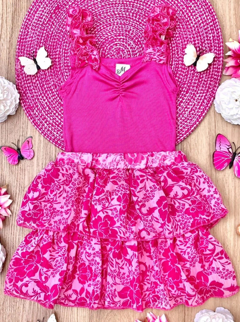 She's So Vibrant Ruffled Skirt Set - Image 4