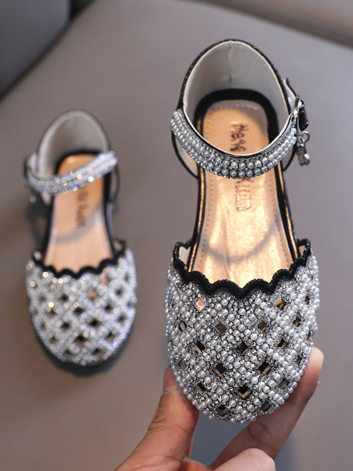 Shimmer Stride Soft Leather Sandals - Image 3