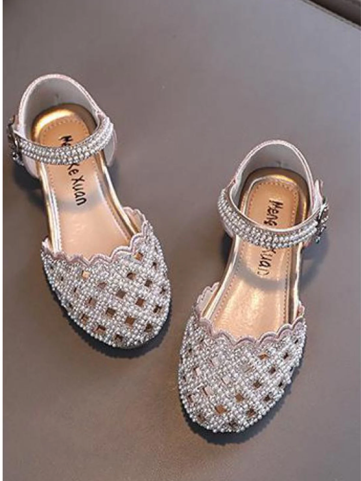 Shimmer Stride Soft Leather Sandals - Image 5