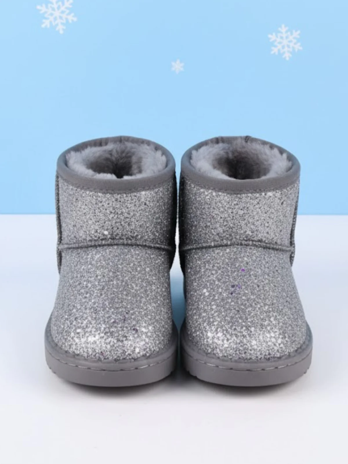 Silver Frost & Shine Glitter Boots - Image 2