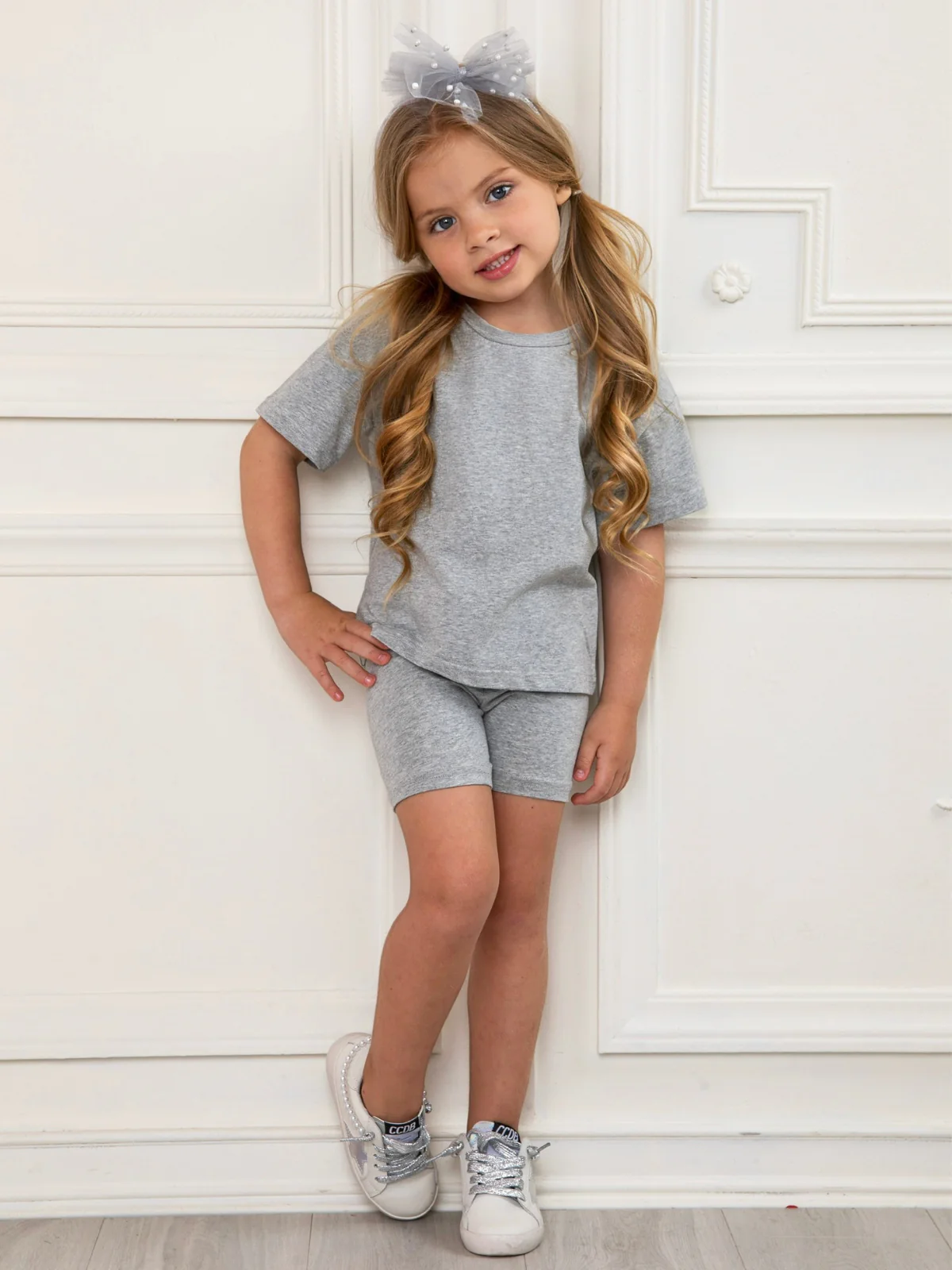 Sleek Matching Tee & Biker Short Set - Image 2