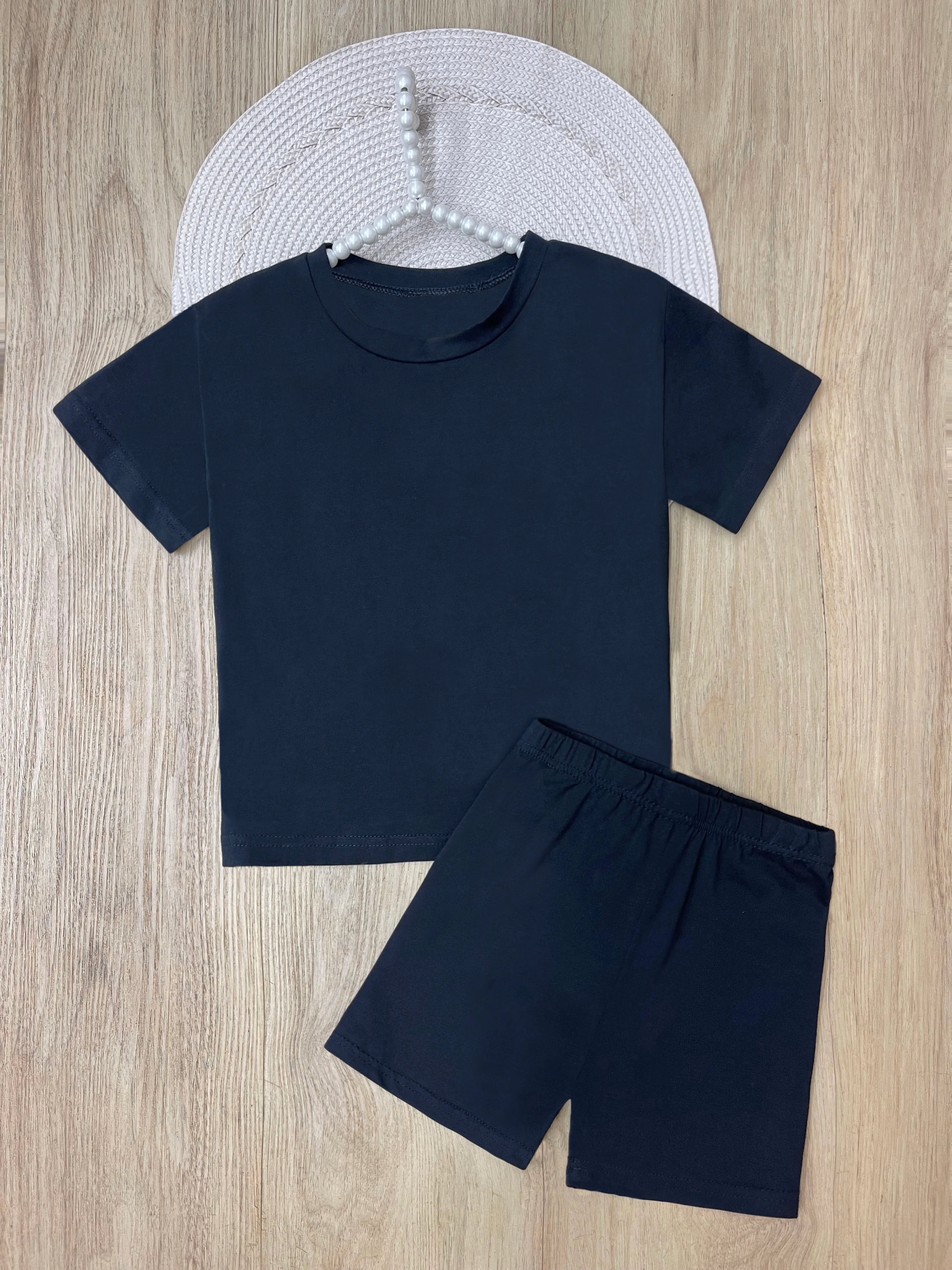 Sleek Matching Tee & Biker Short Set - Image 3