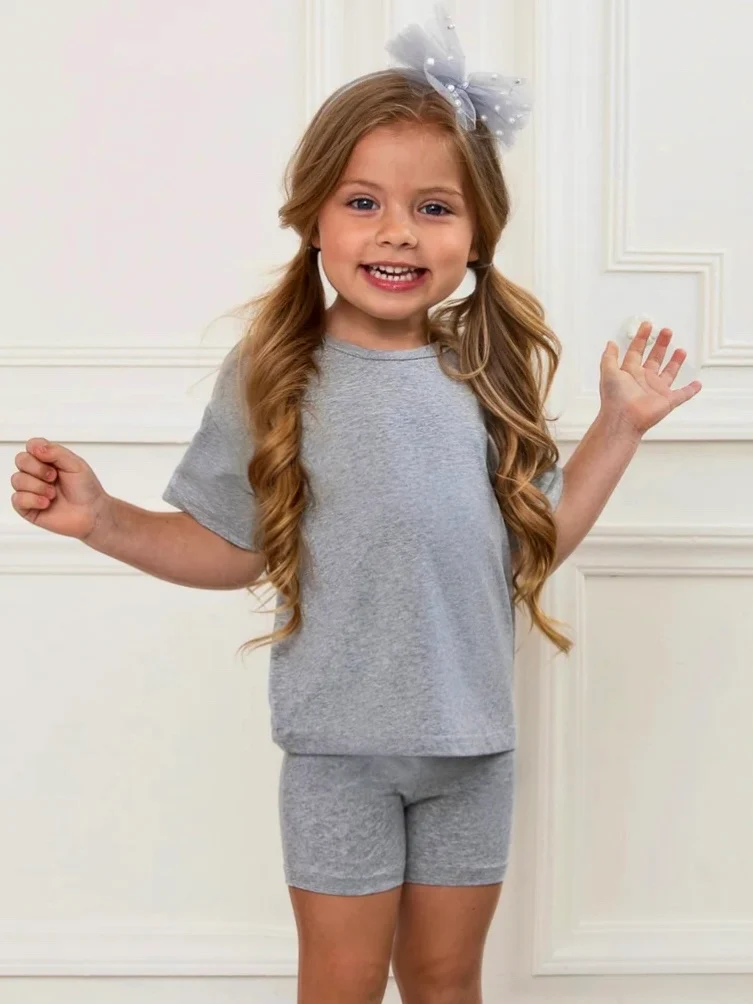 Sleek Matching Tee & Biker Short Set - Image 7