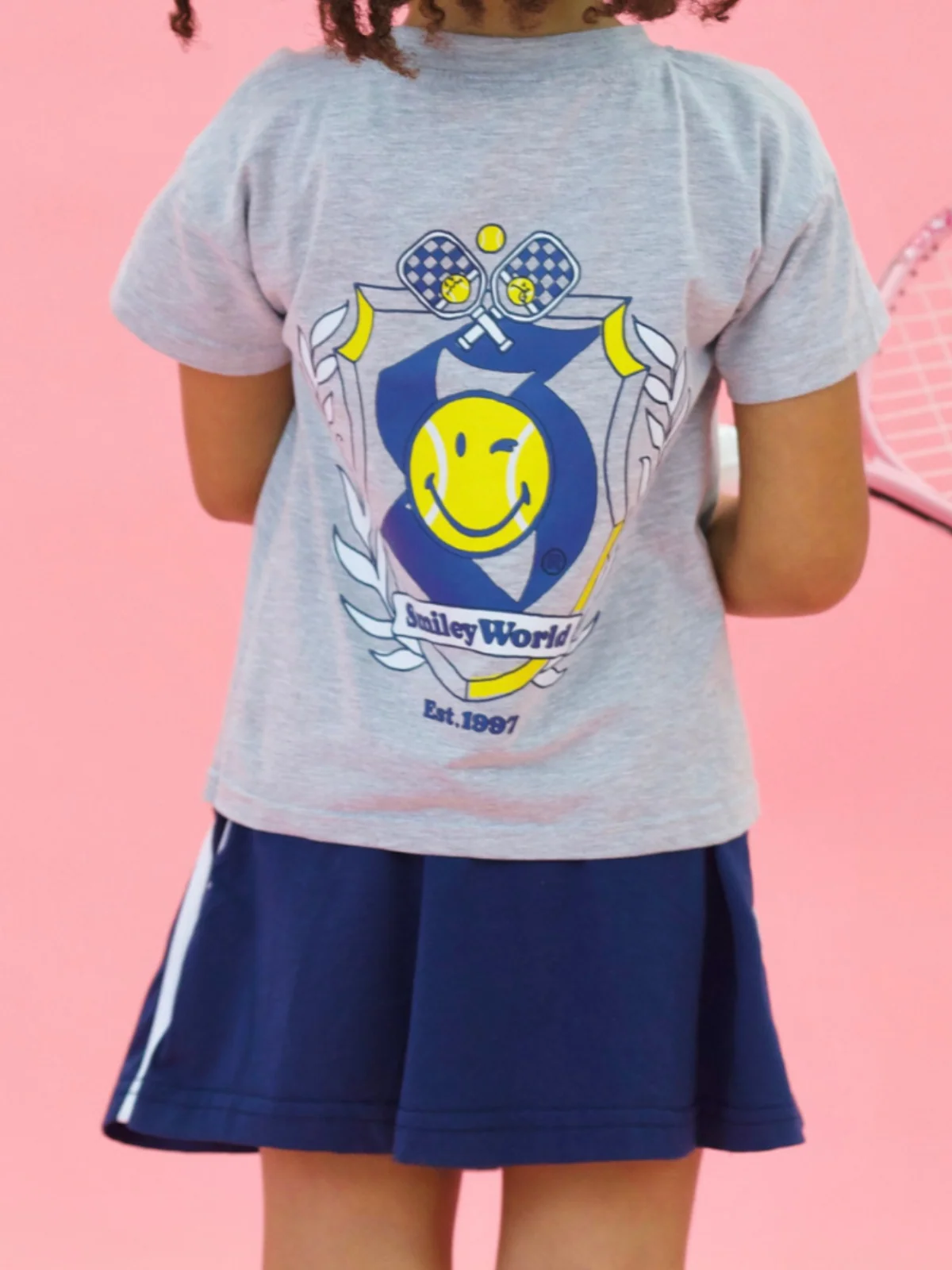 SmileyWorld Play Your Way Tie-Top Athletic Skirt Set - Image 3