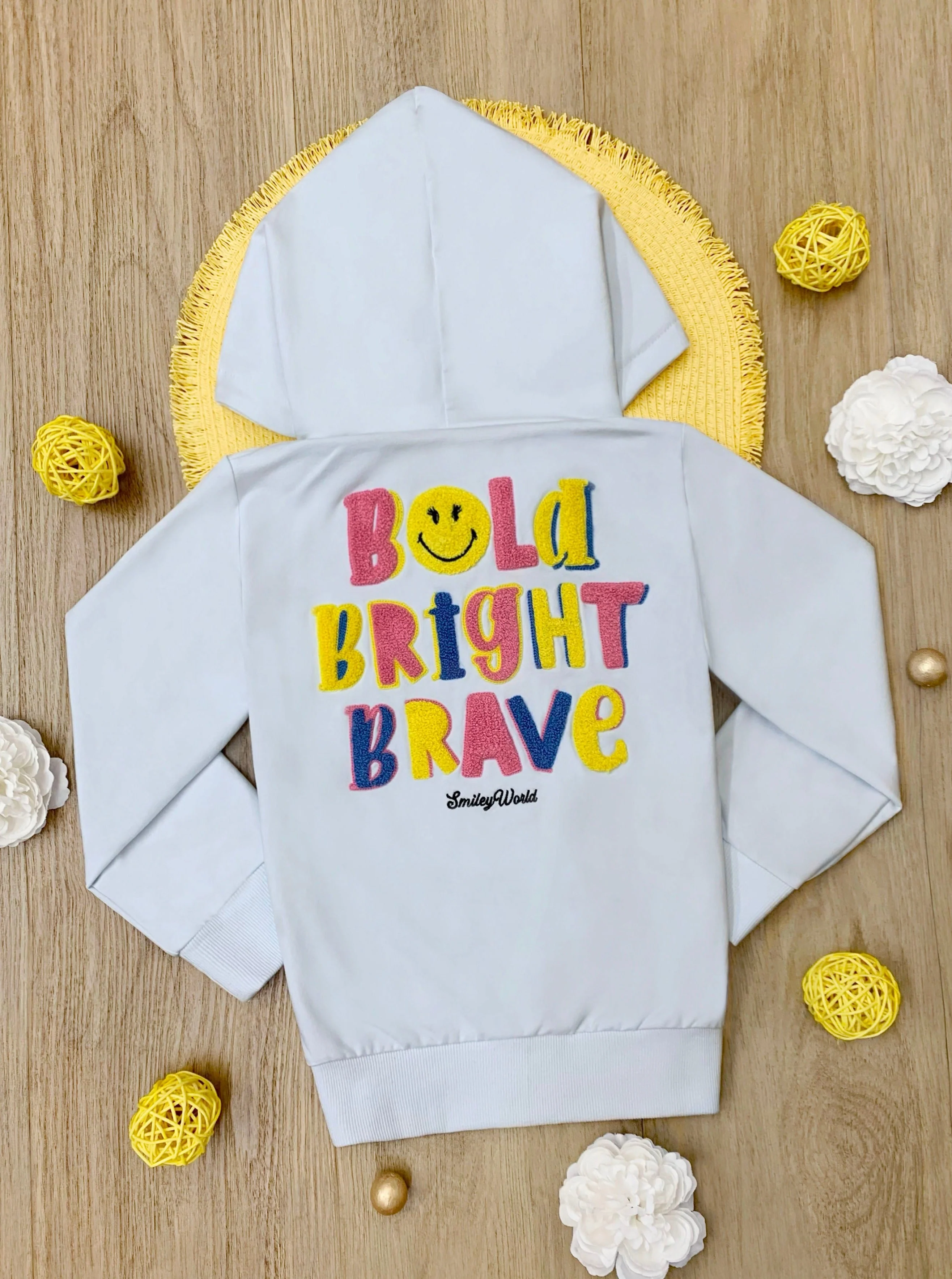 SmileyWorld  Bold, Bright, Brave Zip-Up Hoodie - Image 2