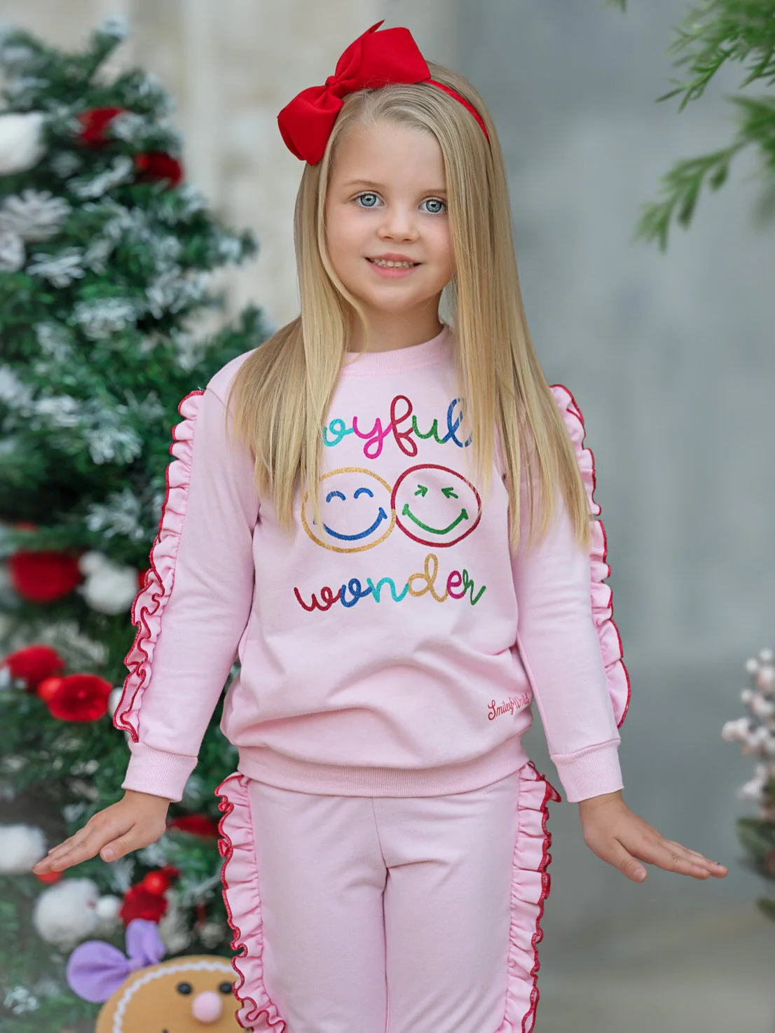 SmileyWorld Joyful Wonder Fleece Sweatshirt and Jogger Set - Image 7