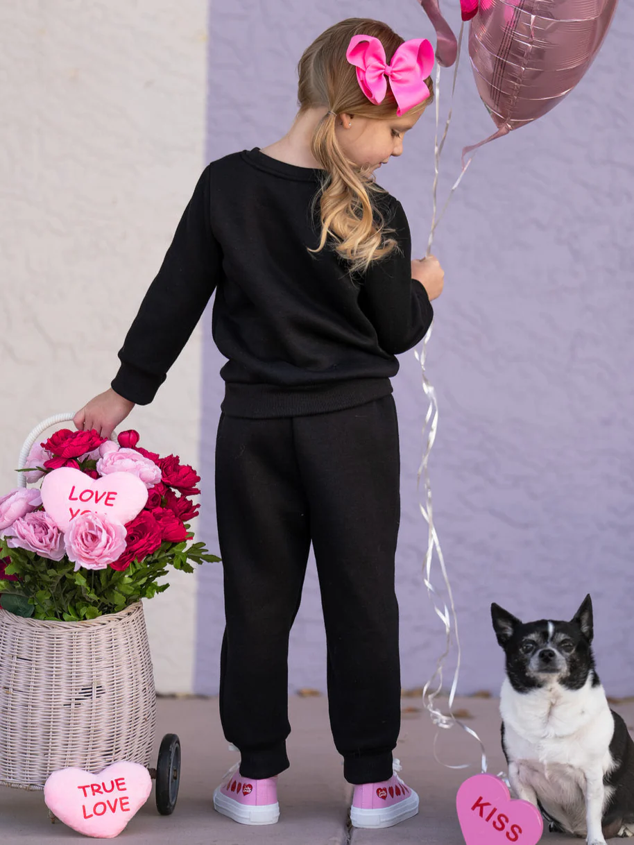 SmileyWorld Love Struck Sweatshirt & Jogger Set - Image 5
