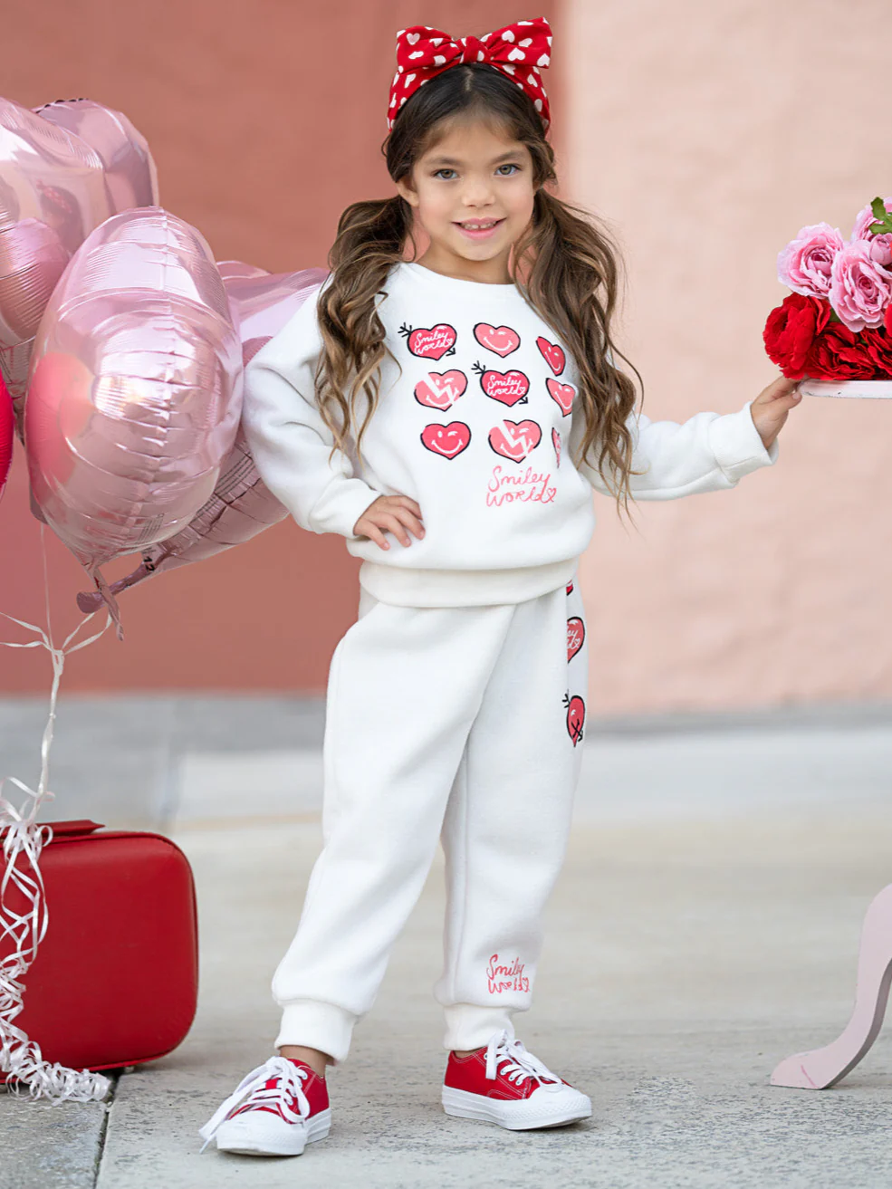 SmileyWorld Love Yourself Sweatshirt & Jogger Set - Image 2