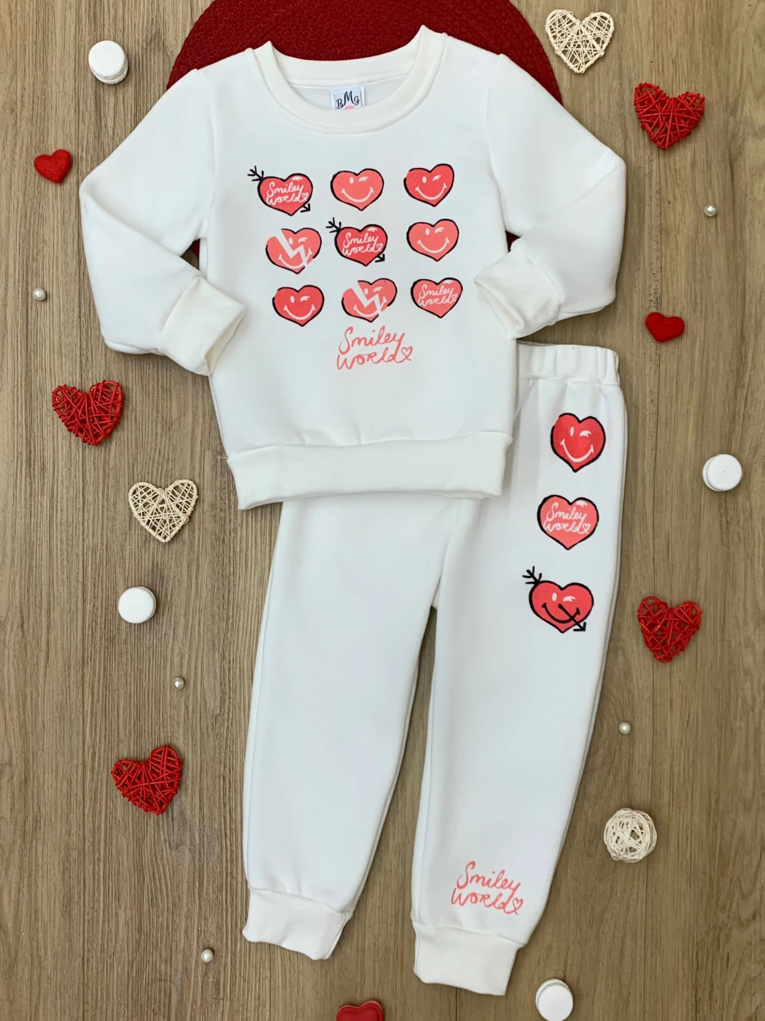 SmileyWorld Love Yourself Sweatshirt & Jogger Set - Image 4