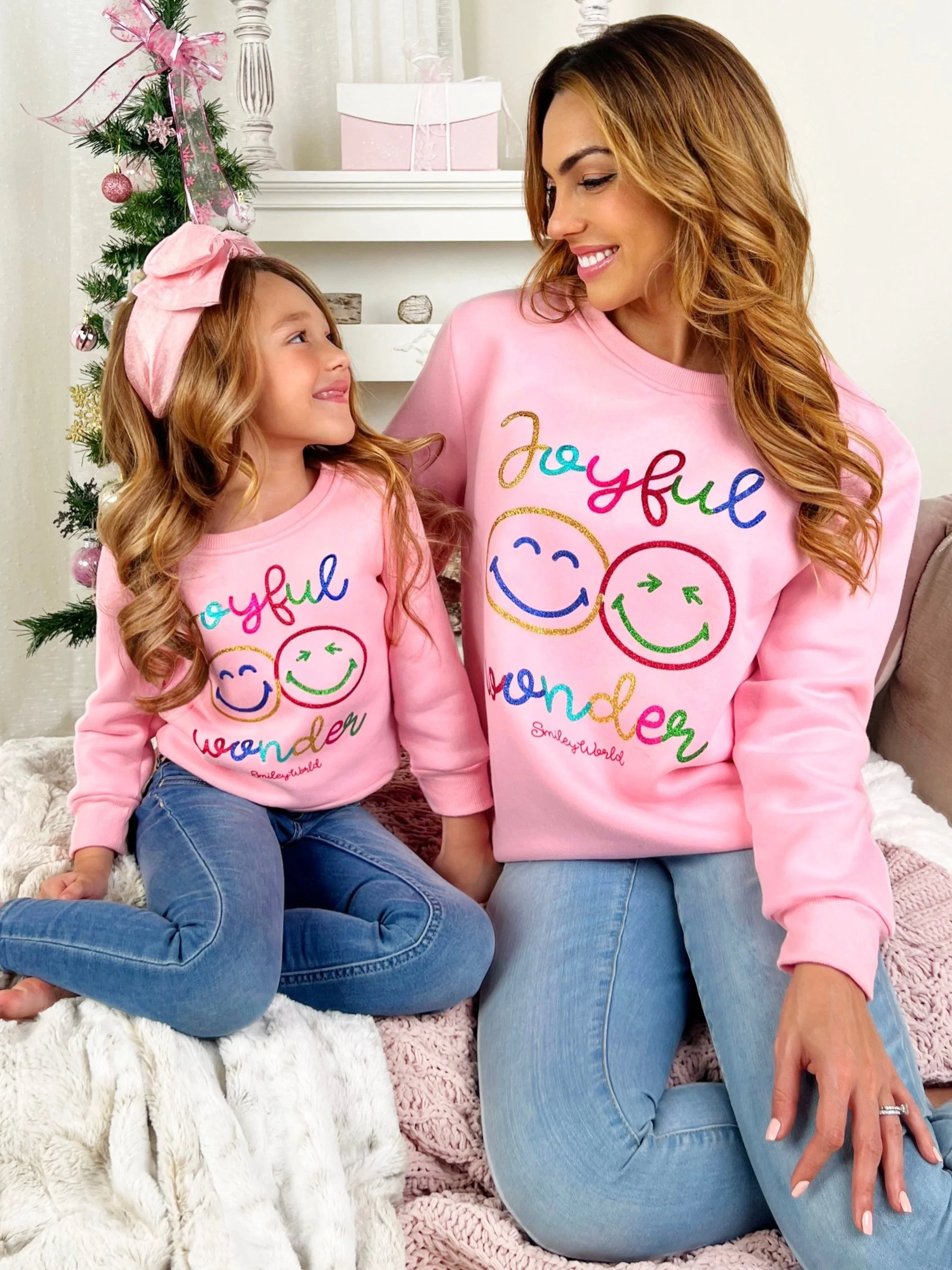 SmileyWorld Mommy and Me Joyful Wonder Crewneck Sweatshirt - Image 3